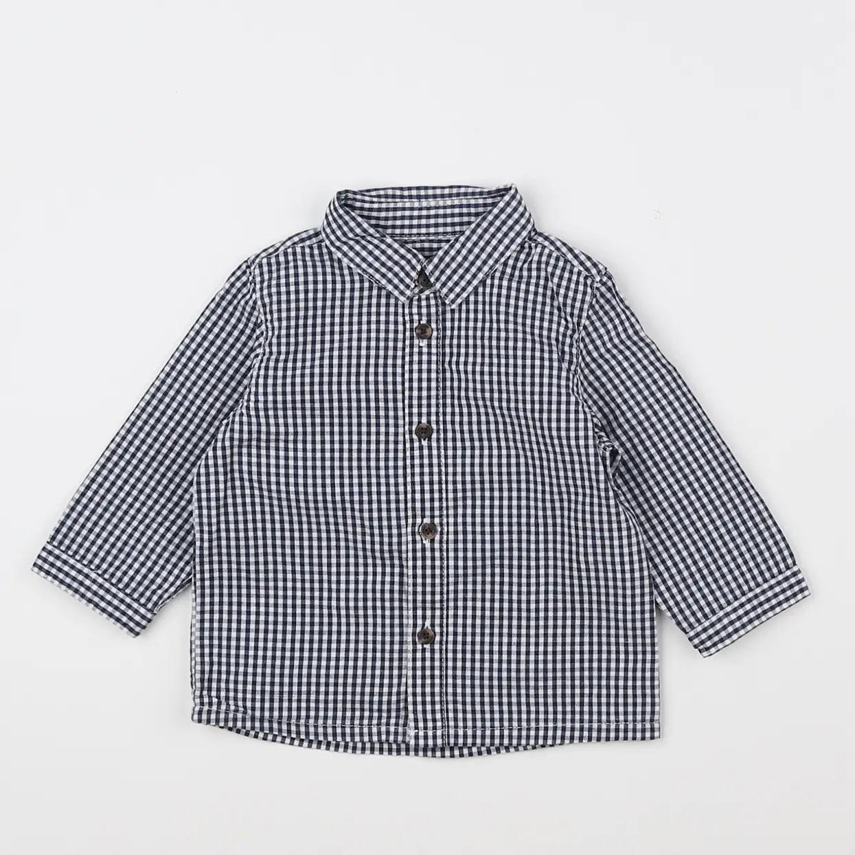 Vertbaudet - chemise bleu - 6 mois