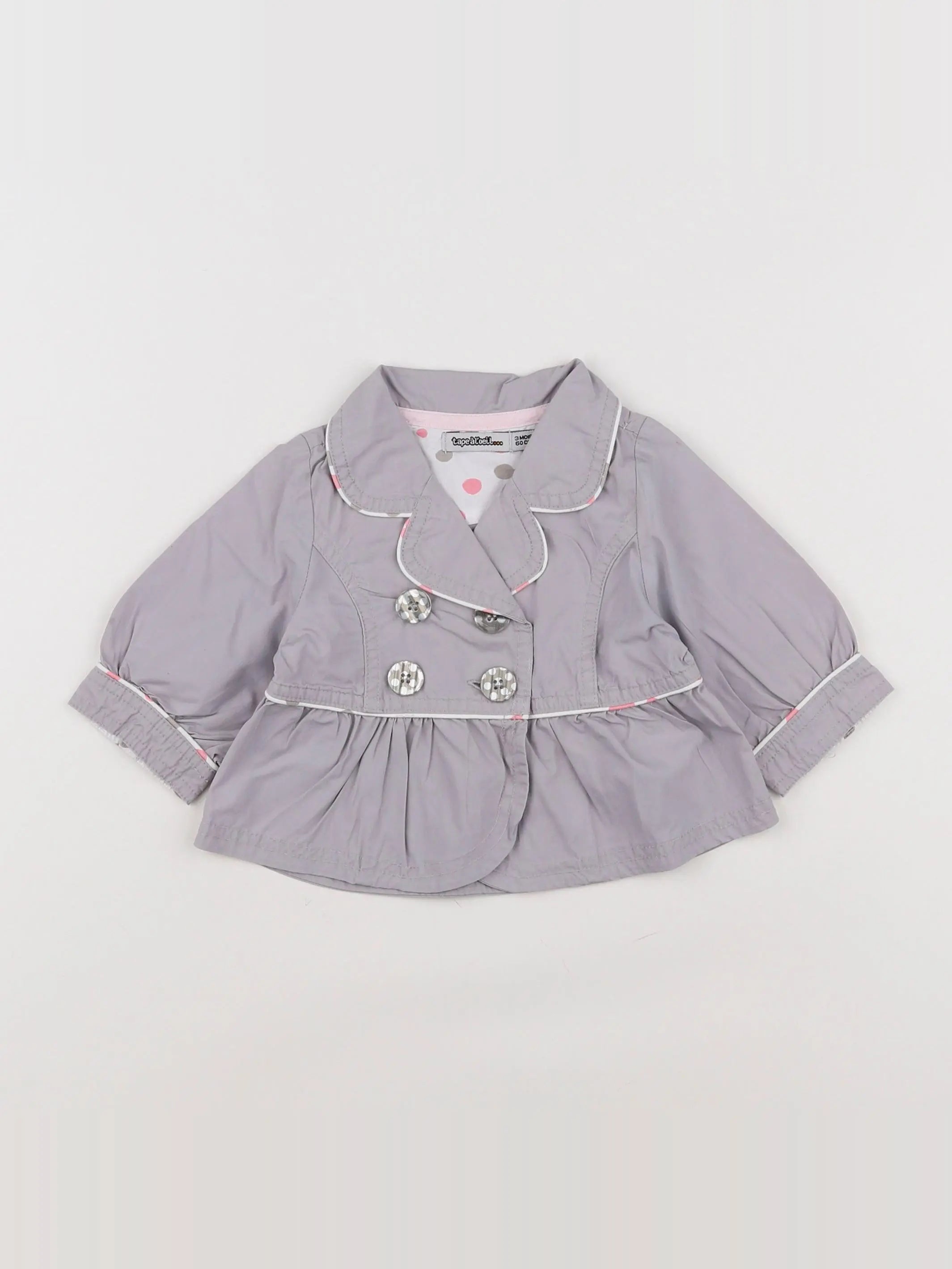 Tape à l'oeil - veste gris - 3 mois