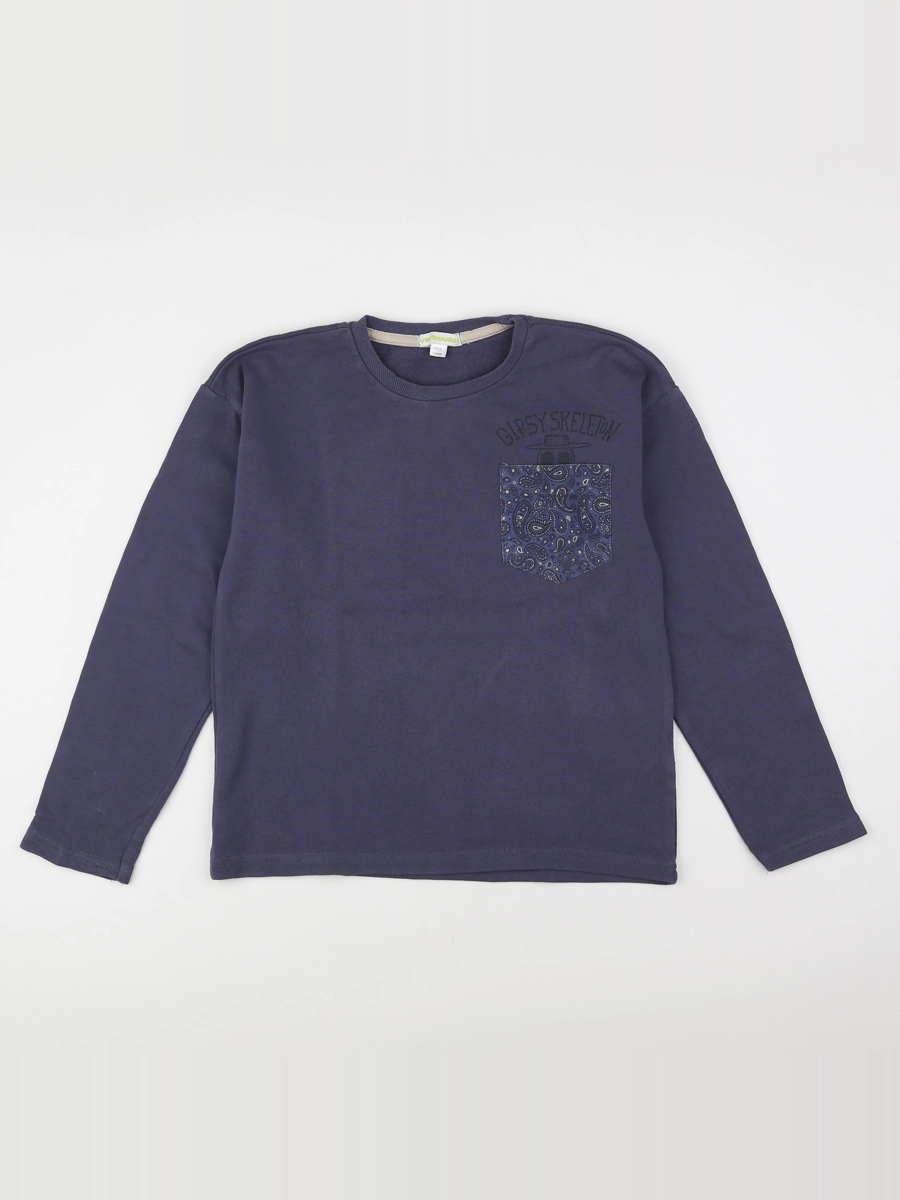 Vertbaudet - sweat bleu - 10 ans