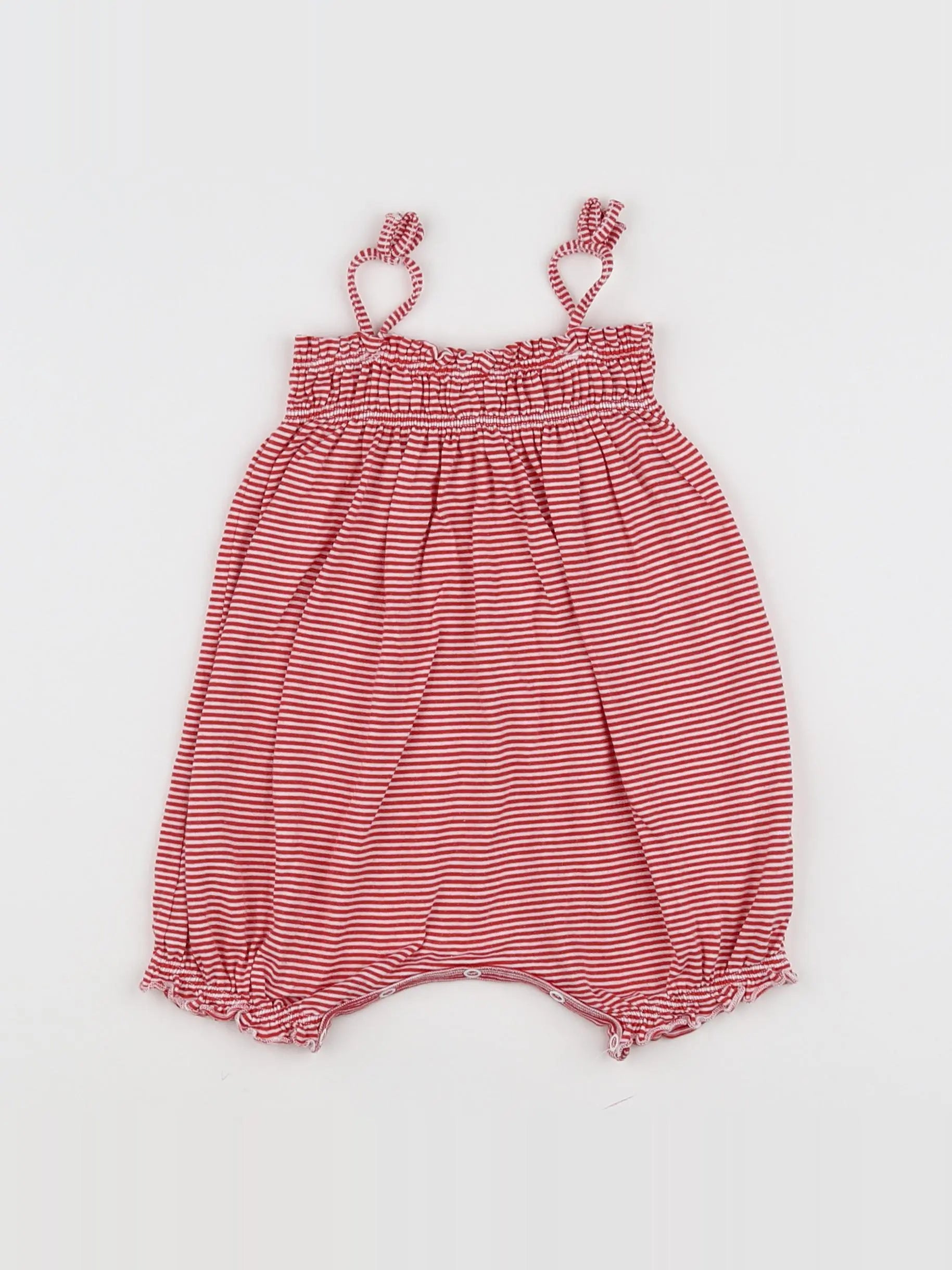 Petit Bateau - combinaison blanc, rose - 6 mois