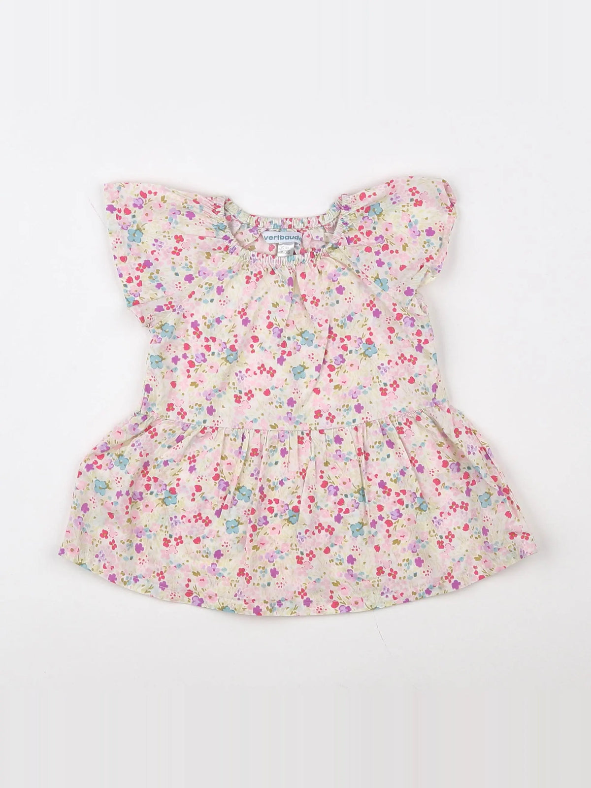 Vertbaudet - robe multicolore - 3 mois