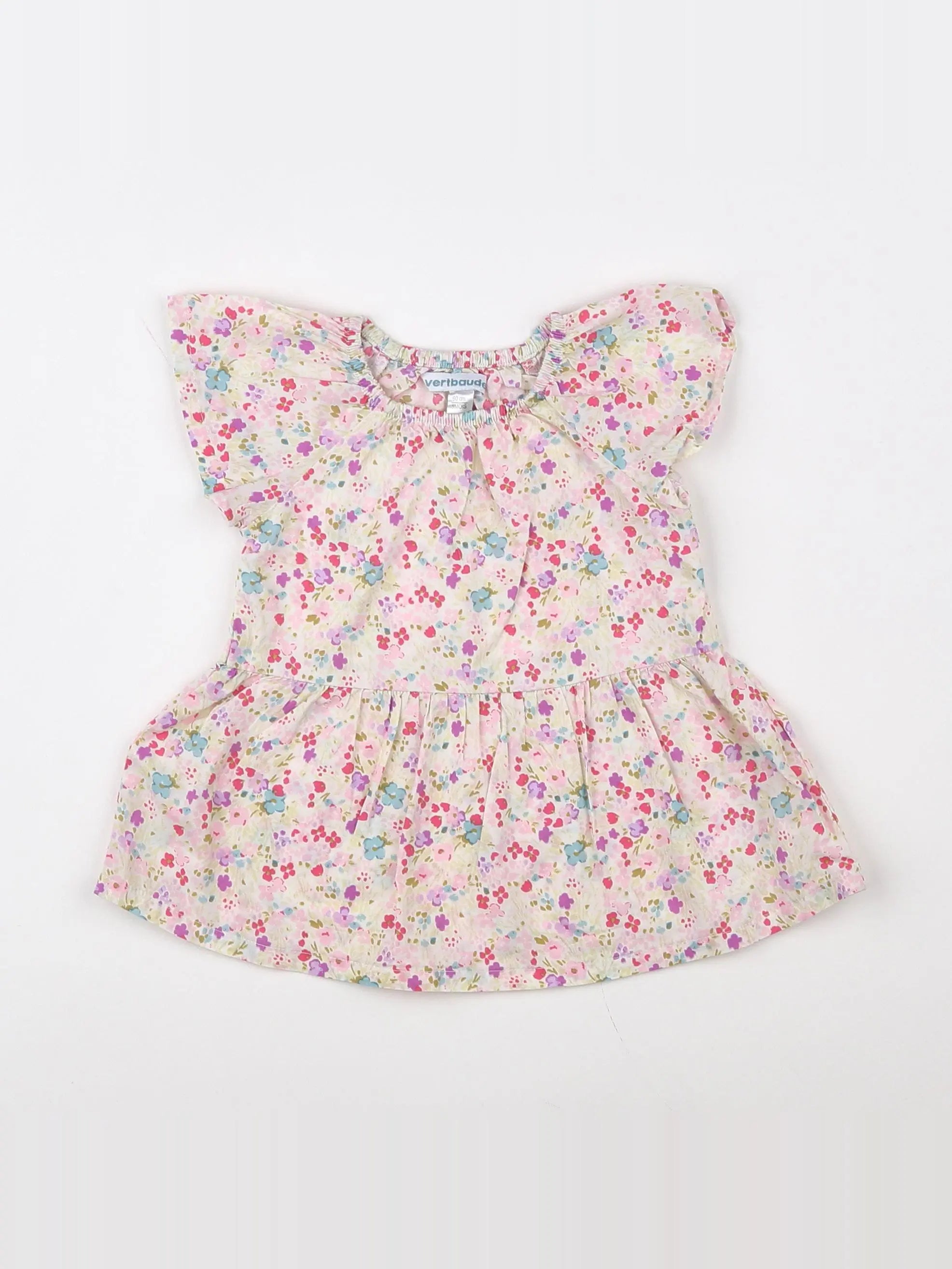 Vertbaudet - robe multicolore - 3 mois