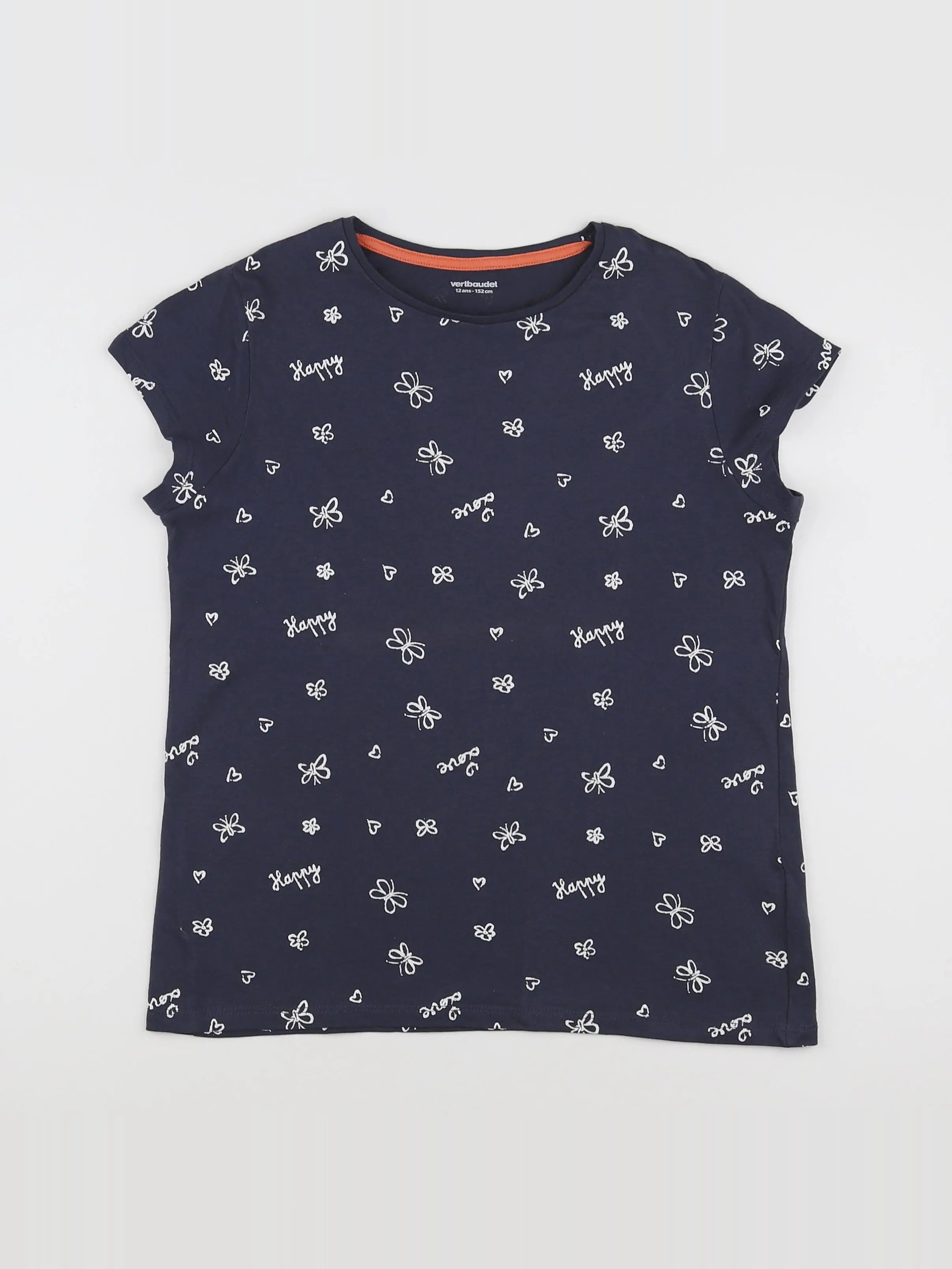 Vertbaudet - tee-shirt bleu - 12 ans