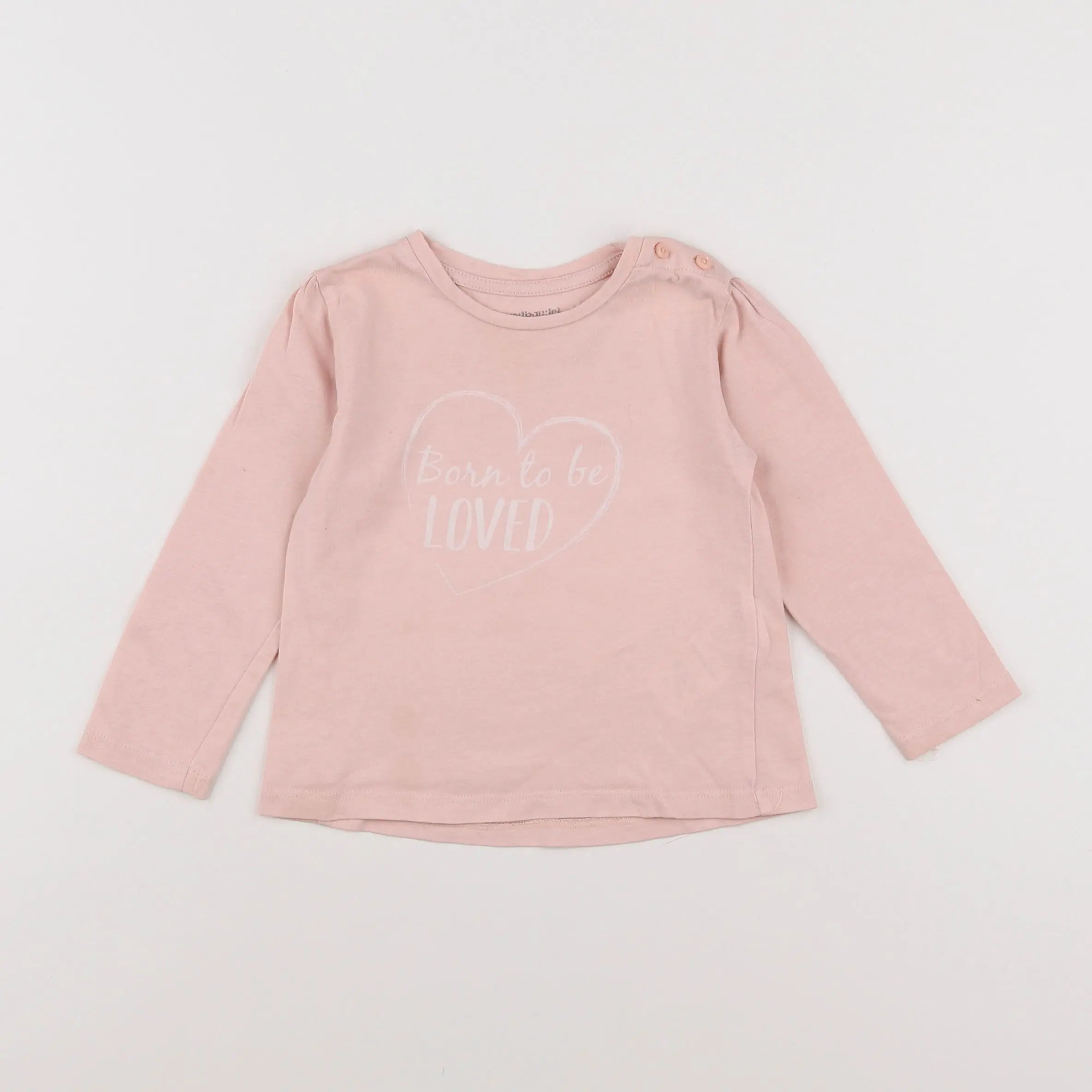 Vertbaudet - tee-shirt rose - 18 mois