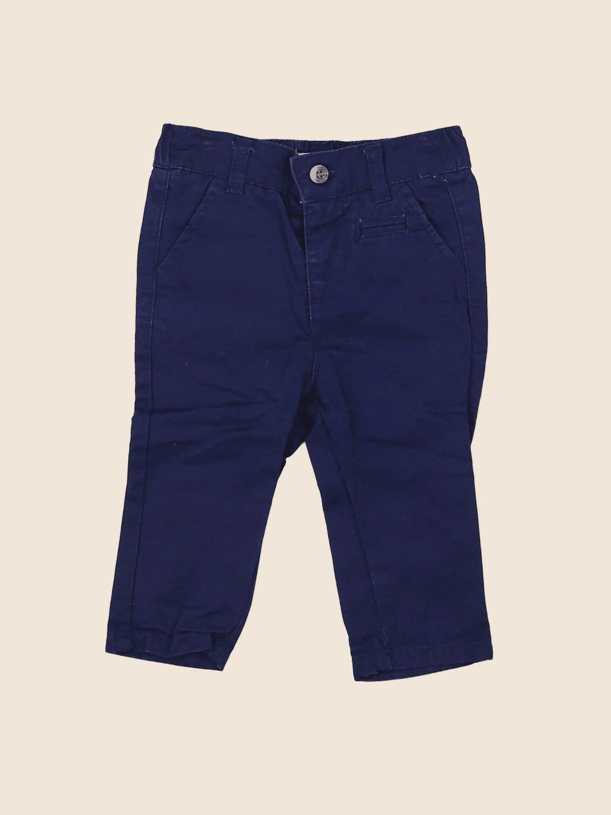 Vertbaudet - pantalon bleu - 6 mois