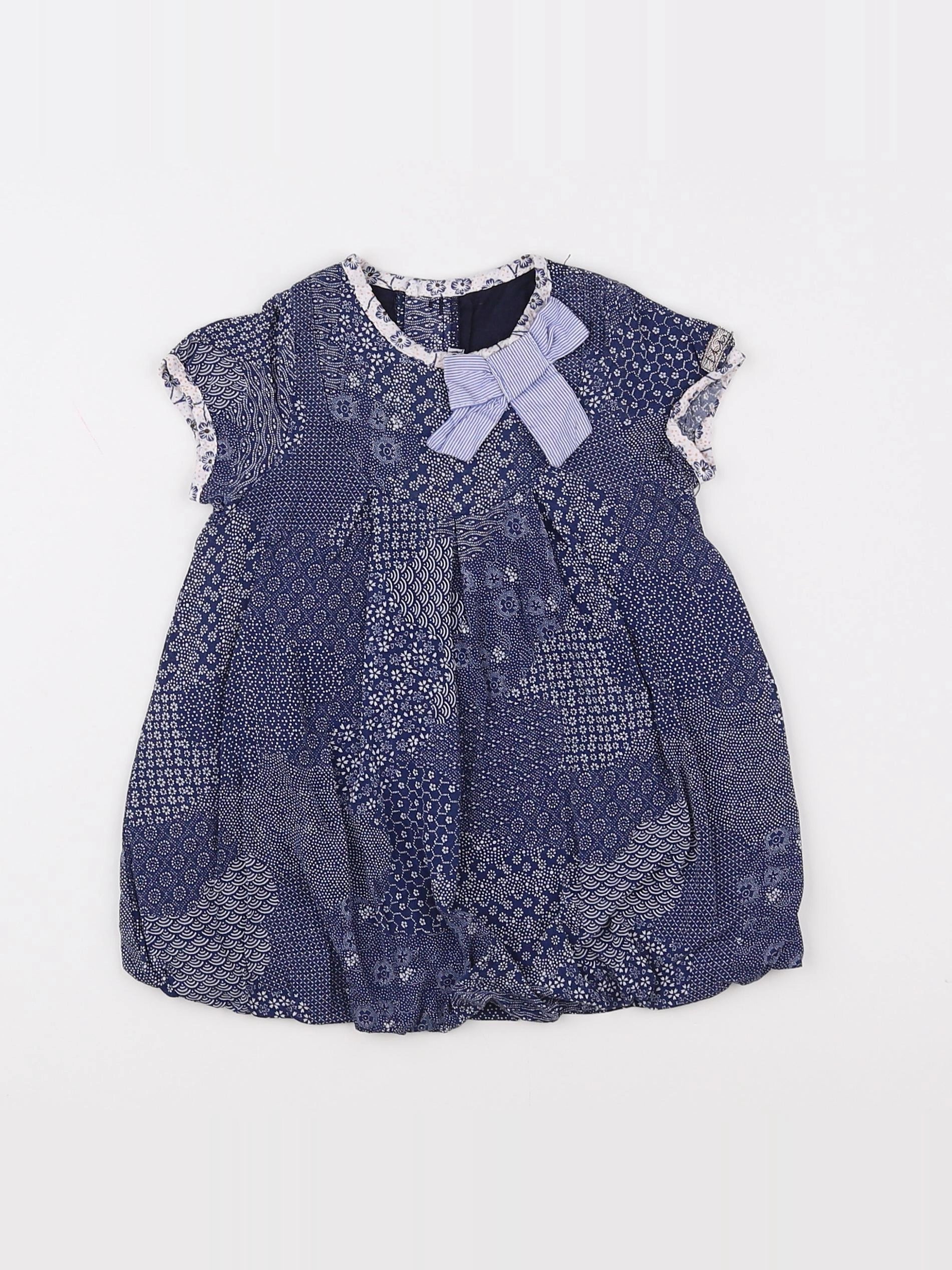 IKKS - robe bleu - 6 mois