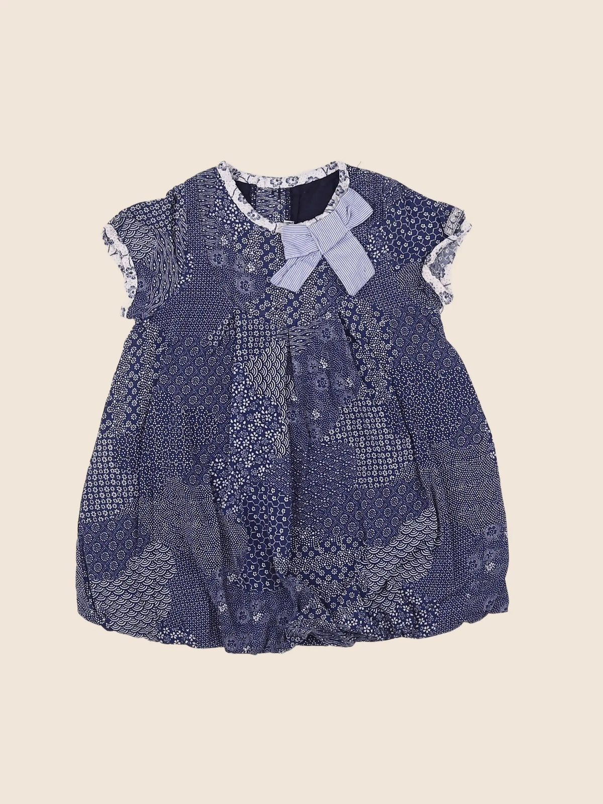 IKKS - robe bleu - 6 mois