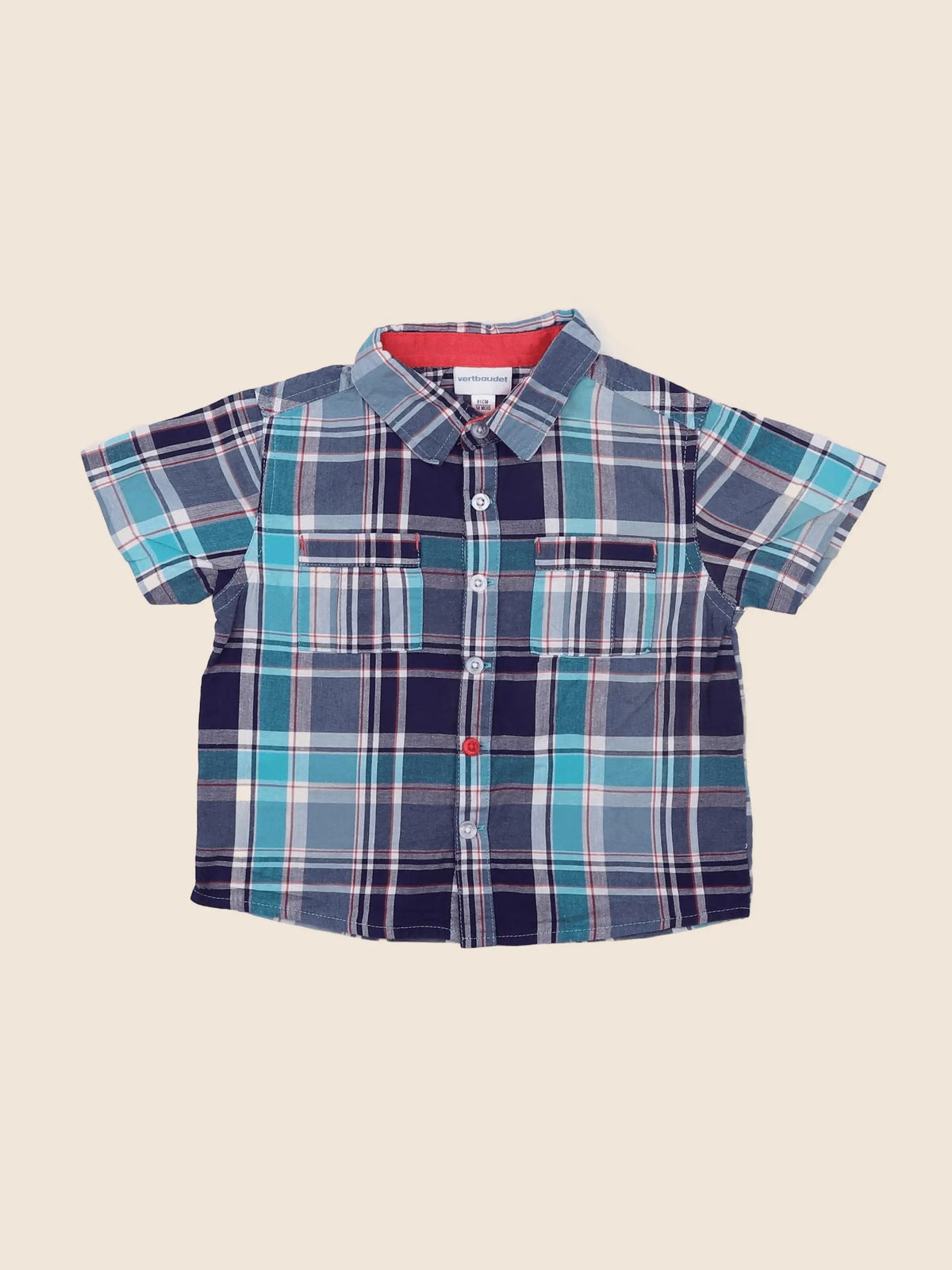 Vertbaudet - chemise bleu - 18 mois