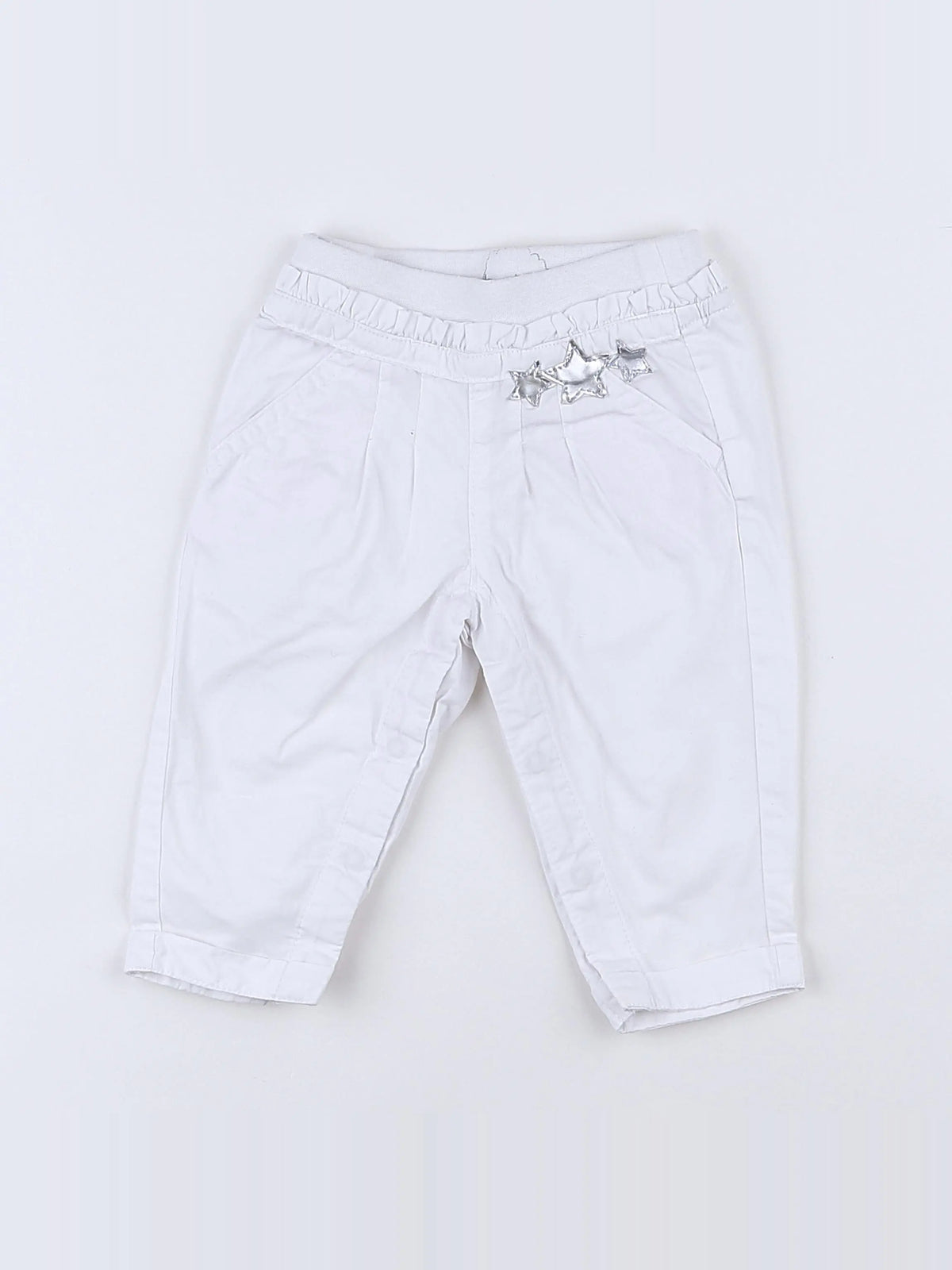Tape à l'oeil - pantalon blanc - 6 mois