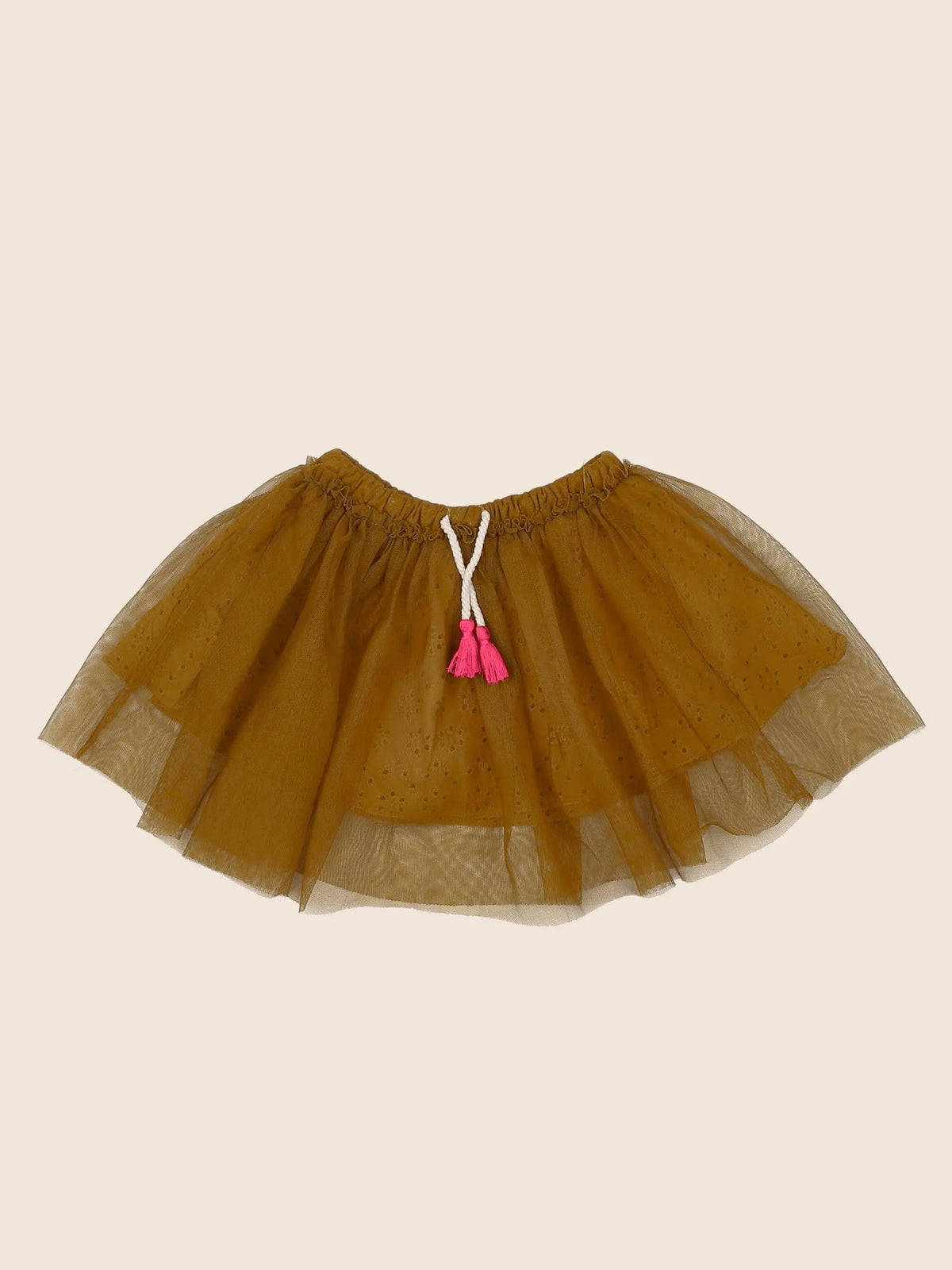 Zara - jupe marron, rose - 9/12 mois