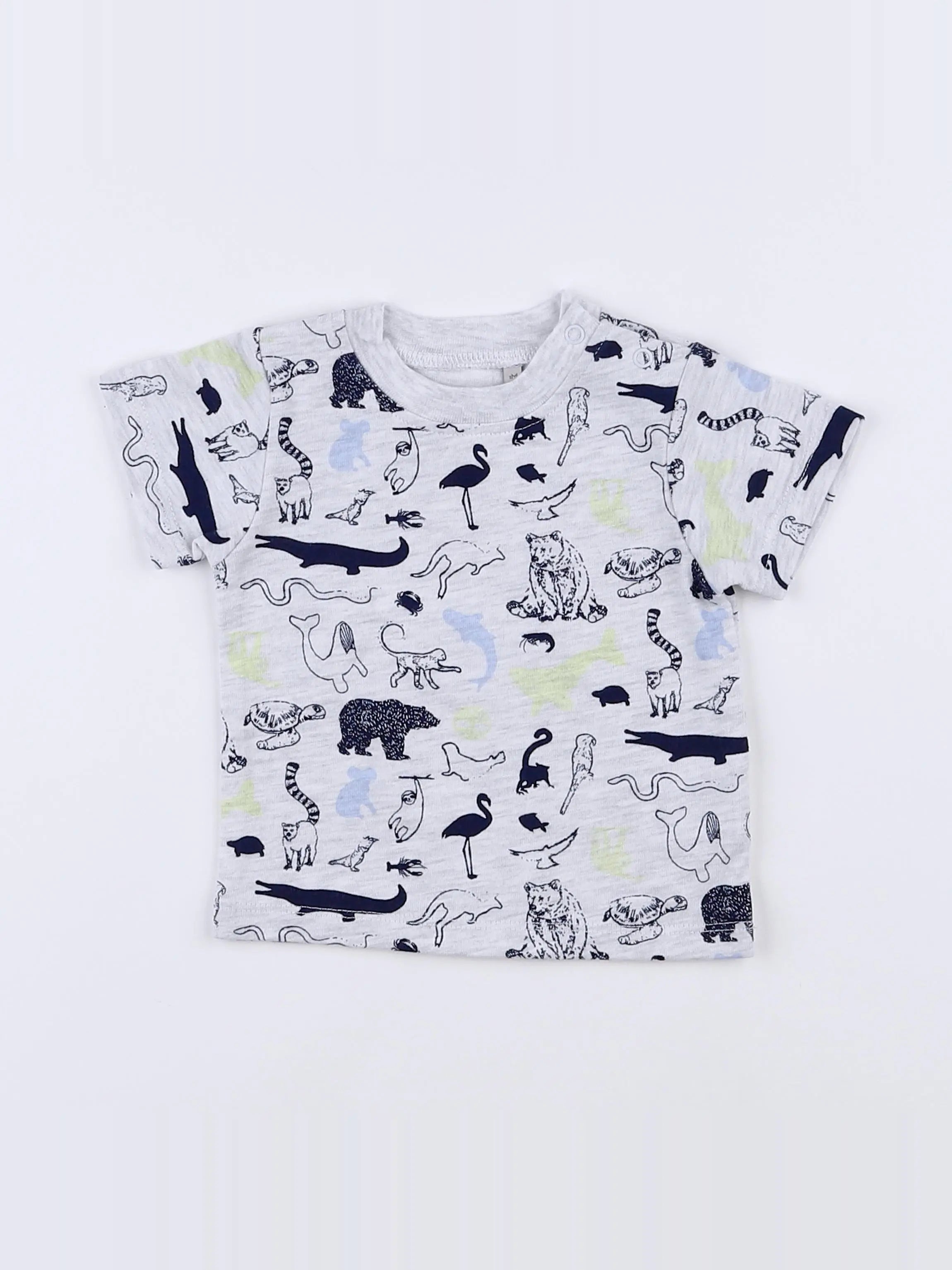 Timberland - tee-shirt jaune, bleu - 1 mois