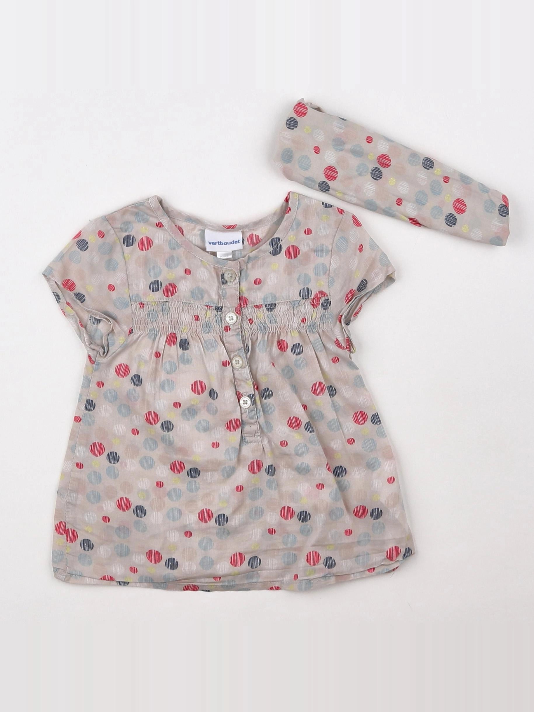 Vertbaudet - blouse marron - 18 mois