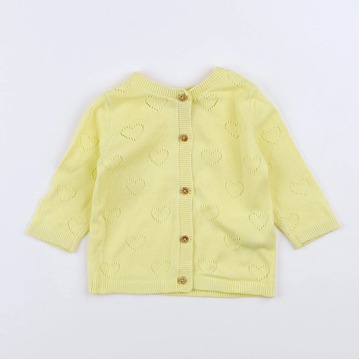 Vertbaudet - gilet jaune - 3 mois