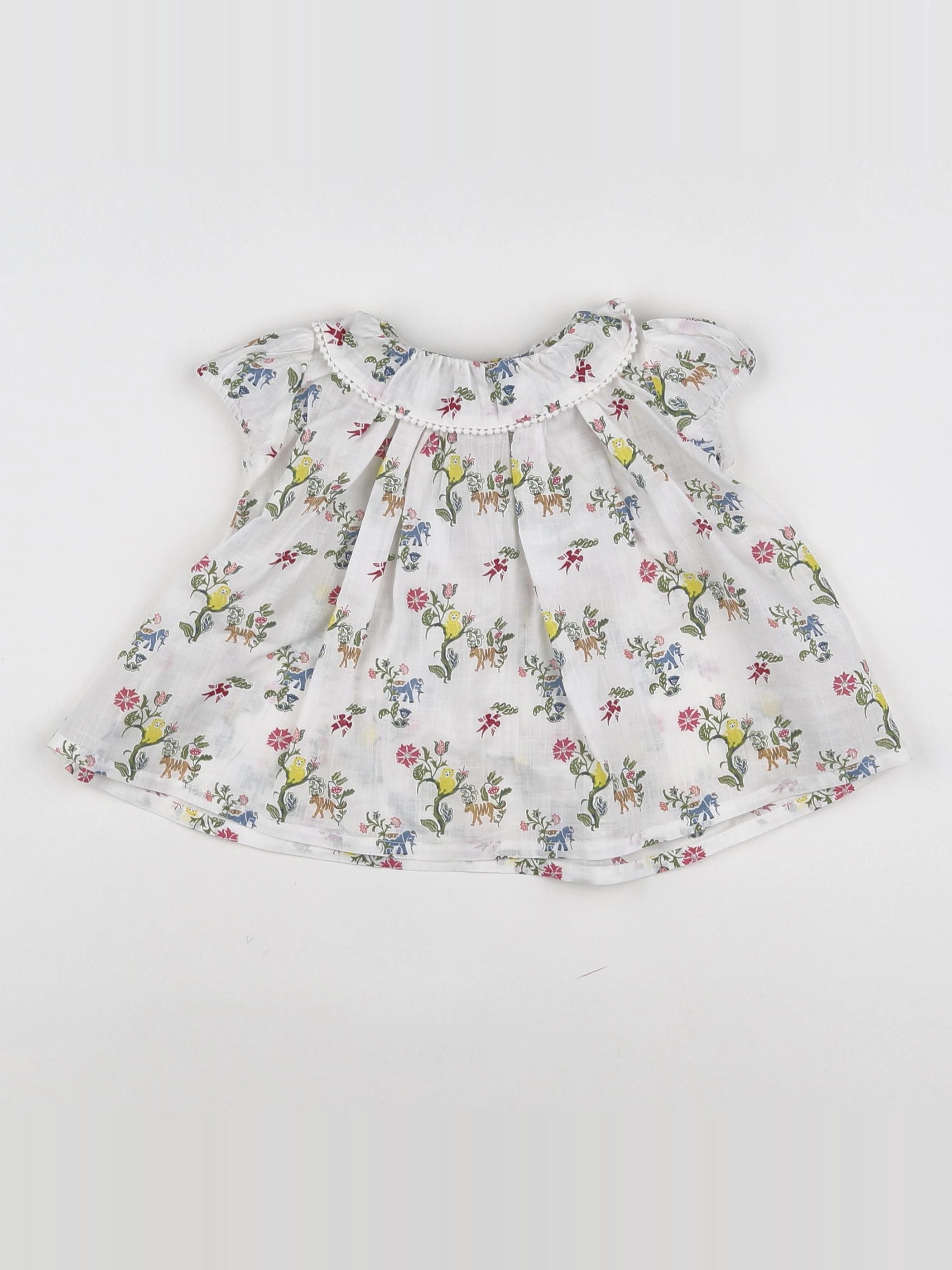 Boutchou - blouse blanc - 9 mois