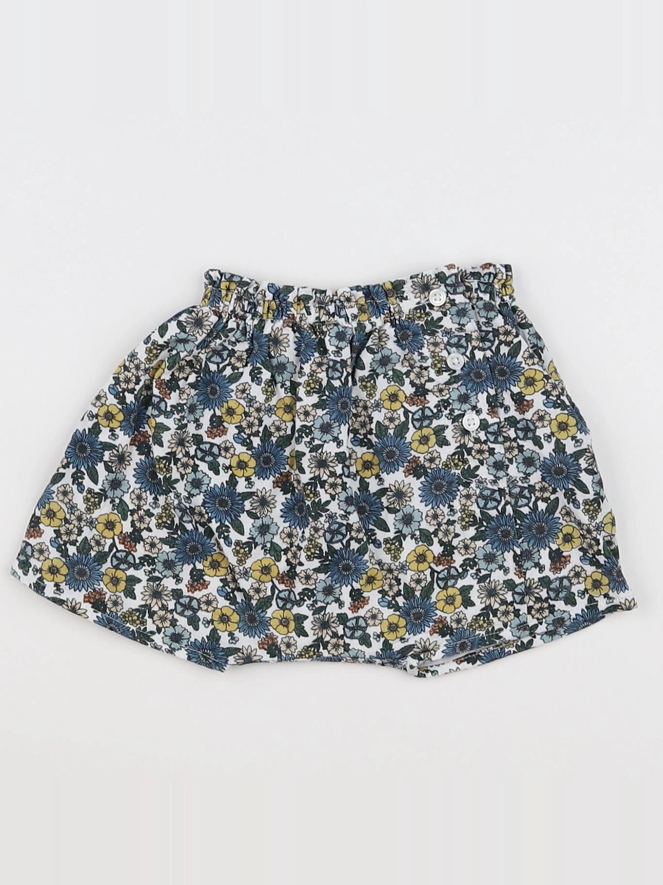 Boutchou - bloomer bleu, jaune - 3 mois