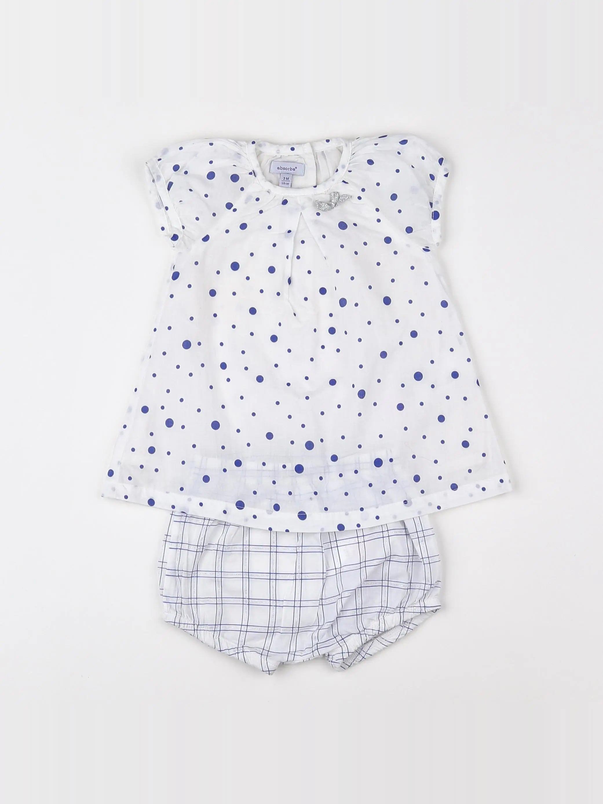 Absorba - robe bleu - 3 mois