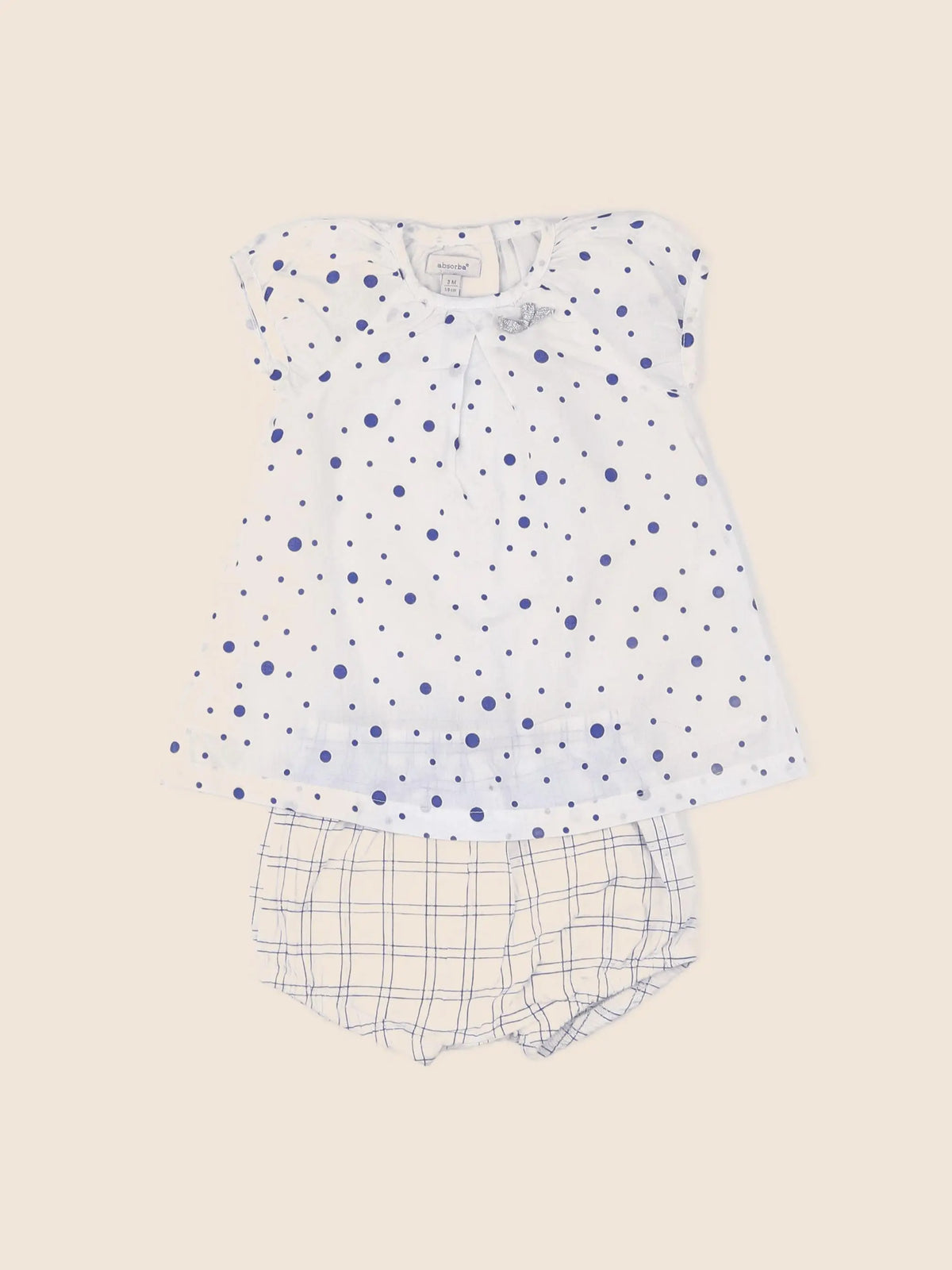 Absorba - robe bleu - 3 mois