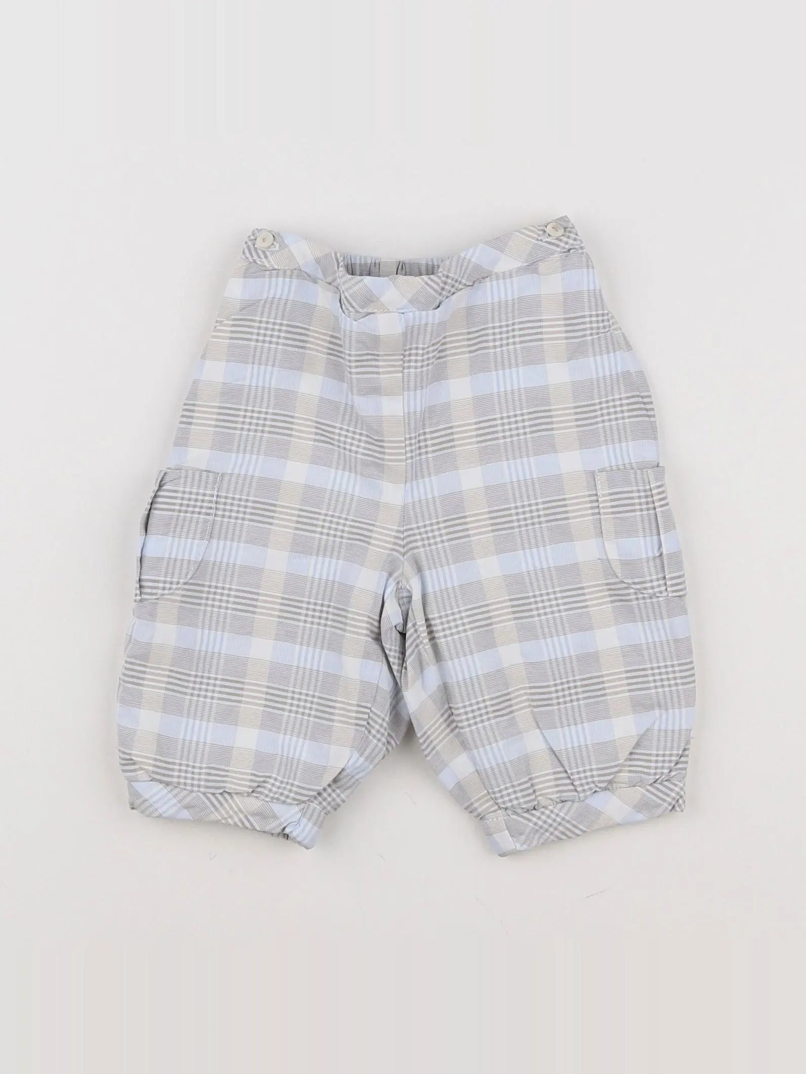 Jacadi - pantalon bleu, gris - 6 mois