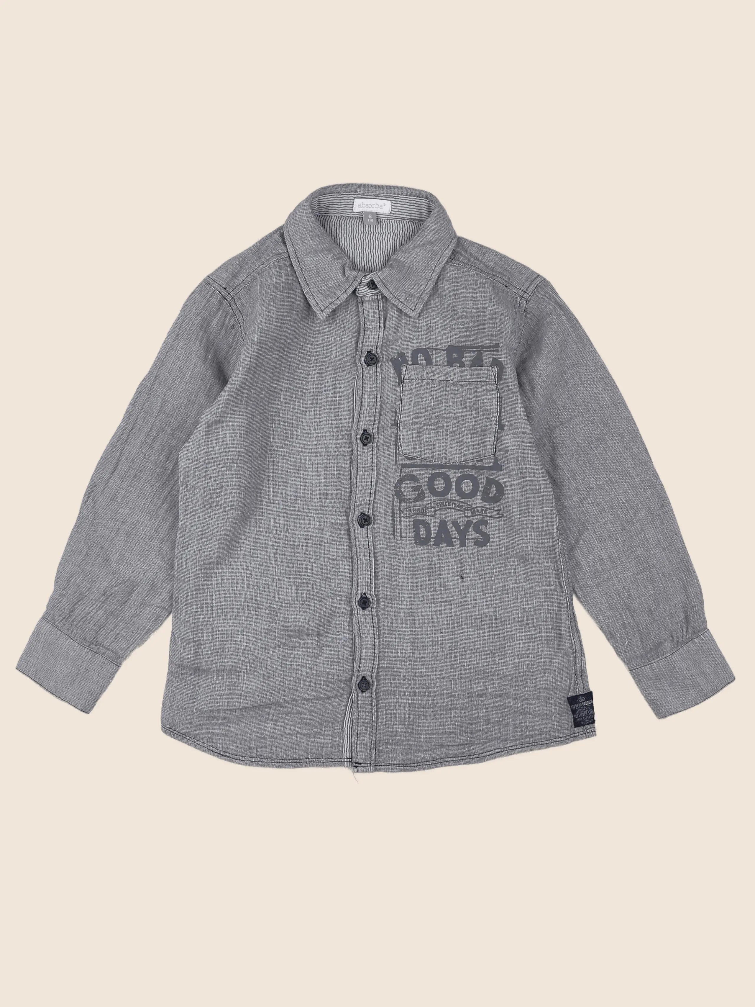 Absorba - chemise gris - 6 ans