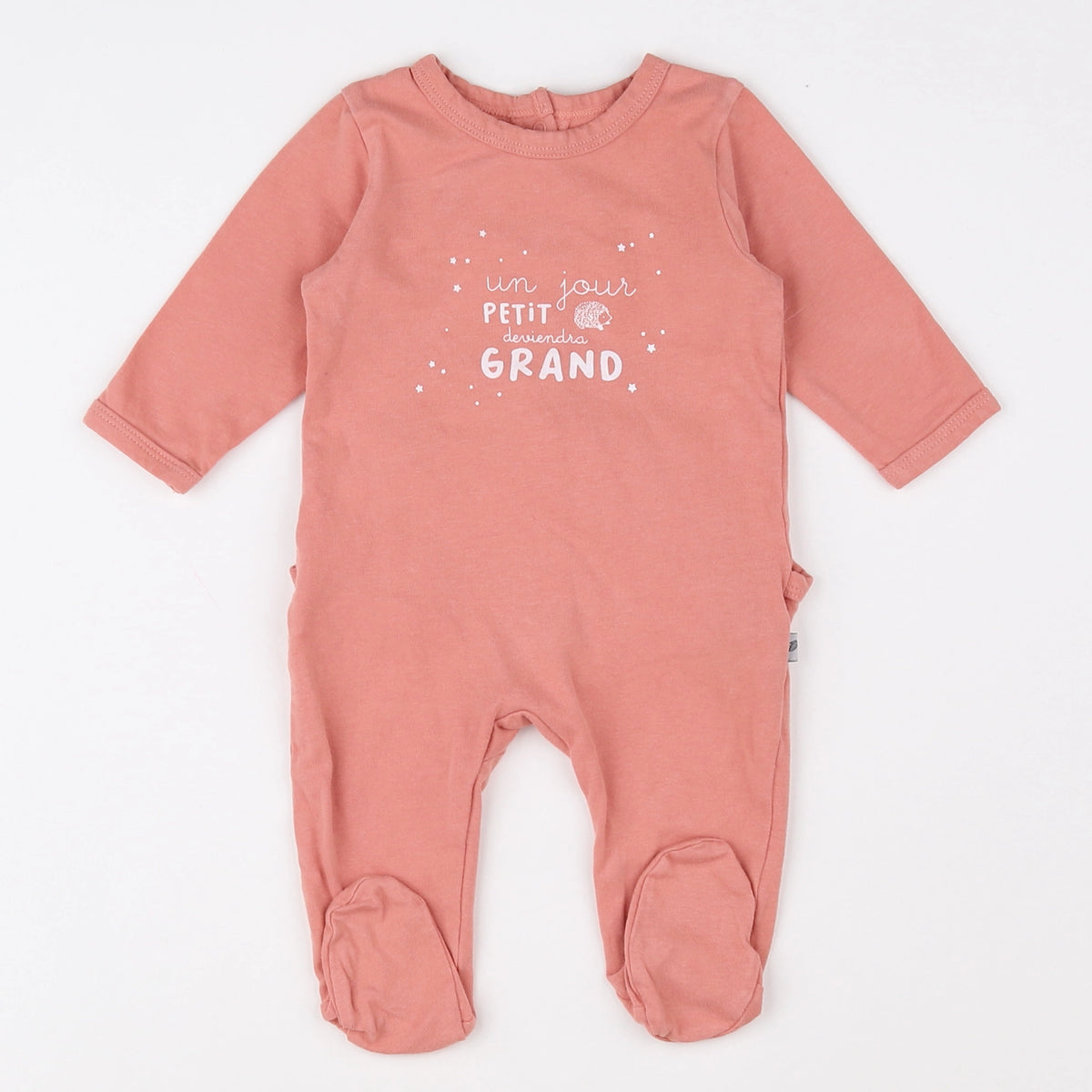 Vertbaudet - pyjama coton rose - 3 mois