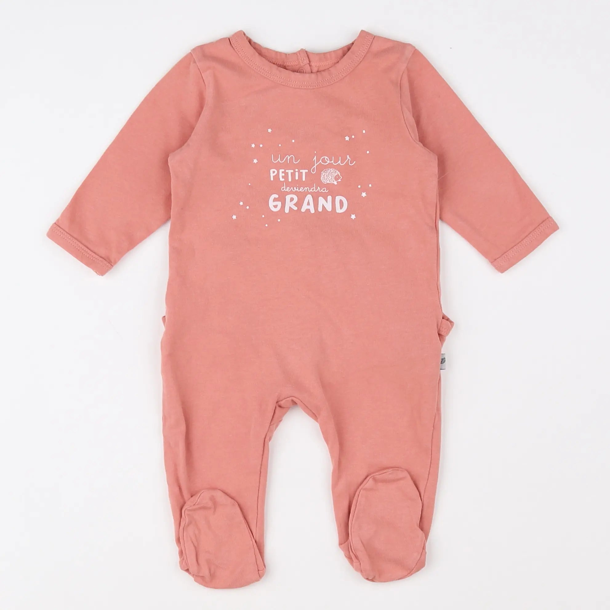 Vertbaudet - pyjama coton rose - 3 mois