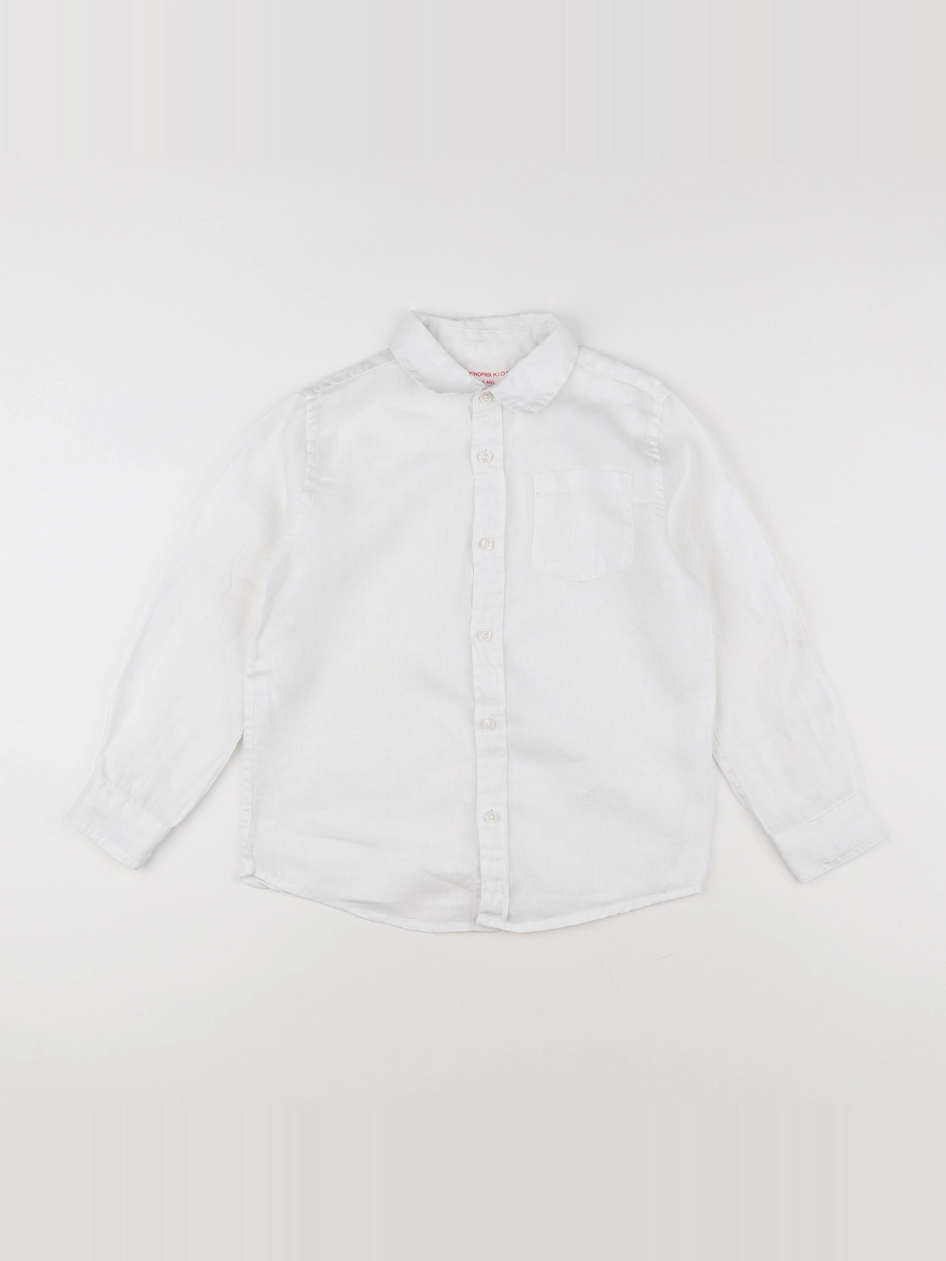 Monoprix - chemise blanc - 6 ans