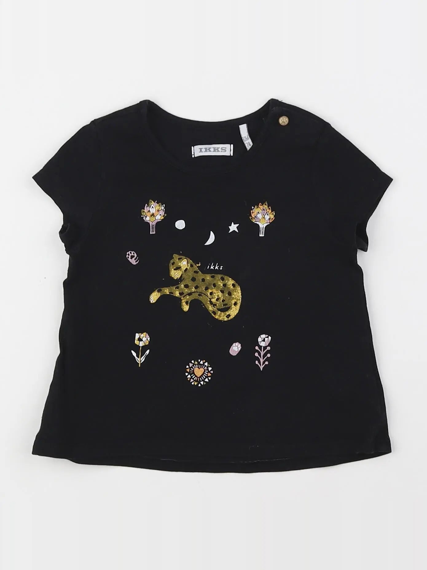IKKS - tee-shirt noir - 12 mois
