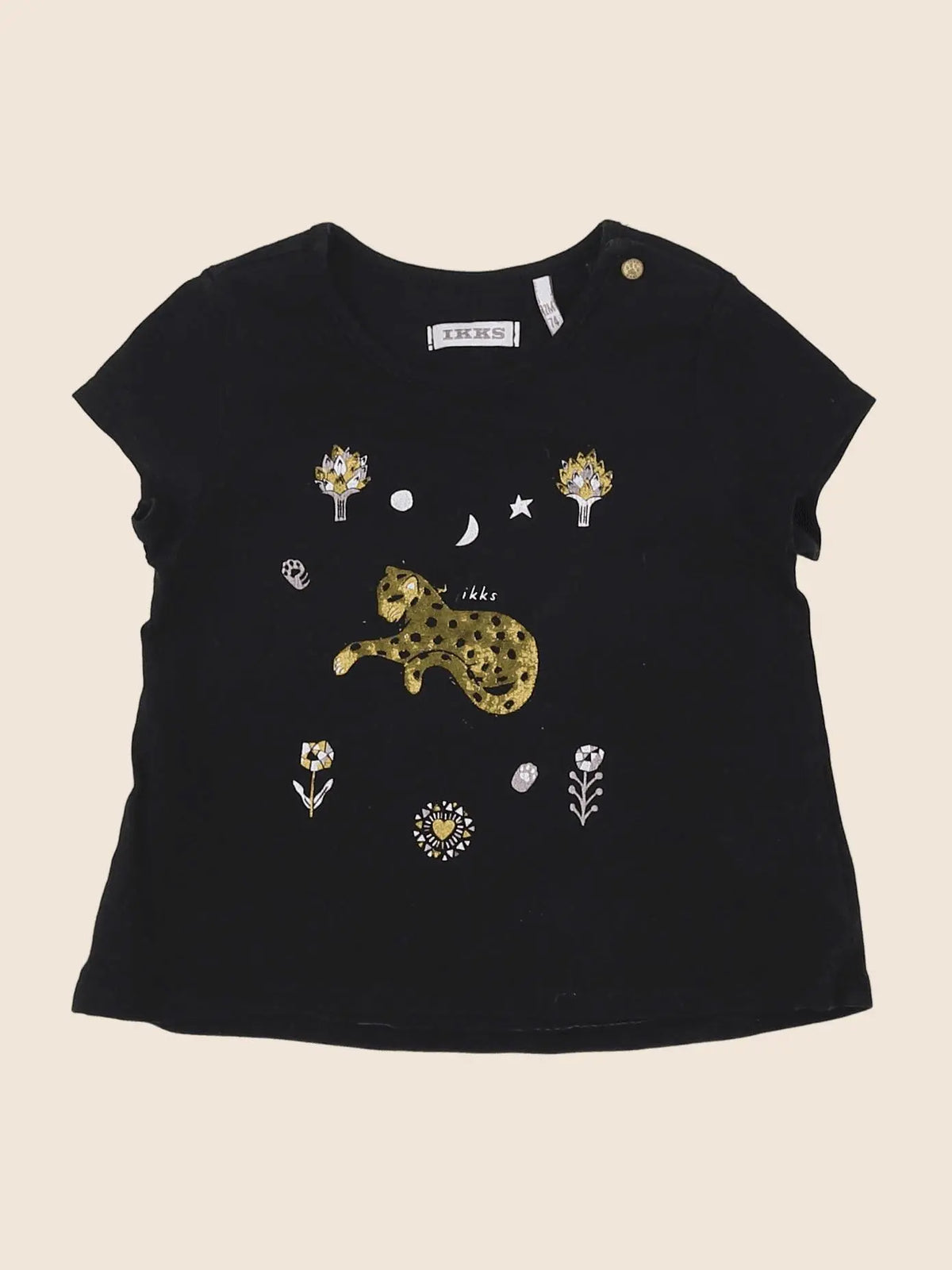 IKKS - tee-shirt noir - 12 mois