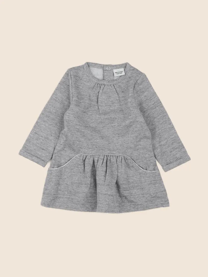 Tape à l'oeil - robe gris, argent - 12 mois