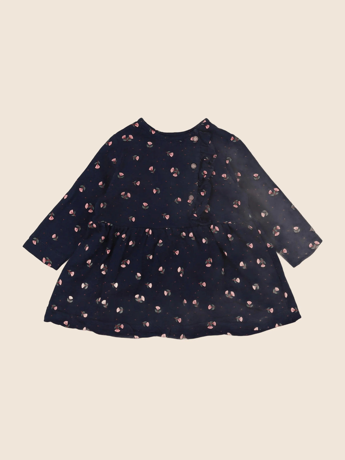 Vertbaudet - robe bleu - 12 mois