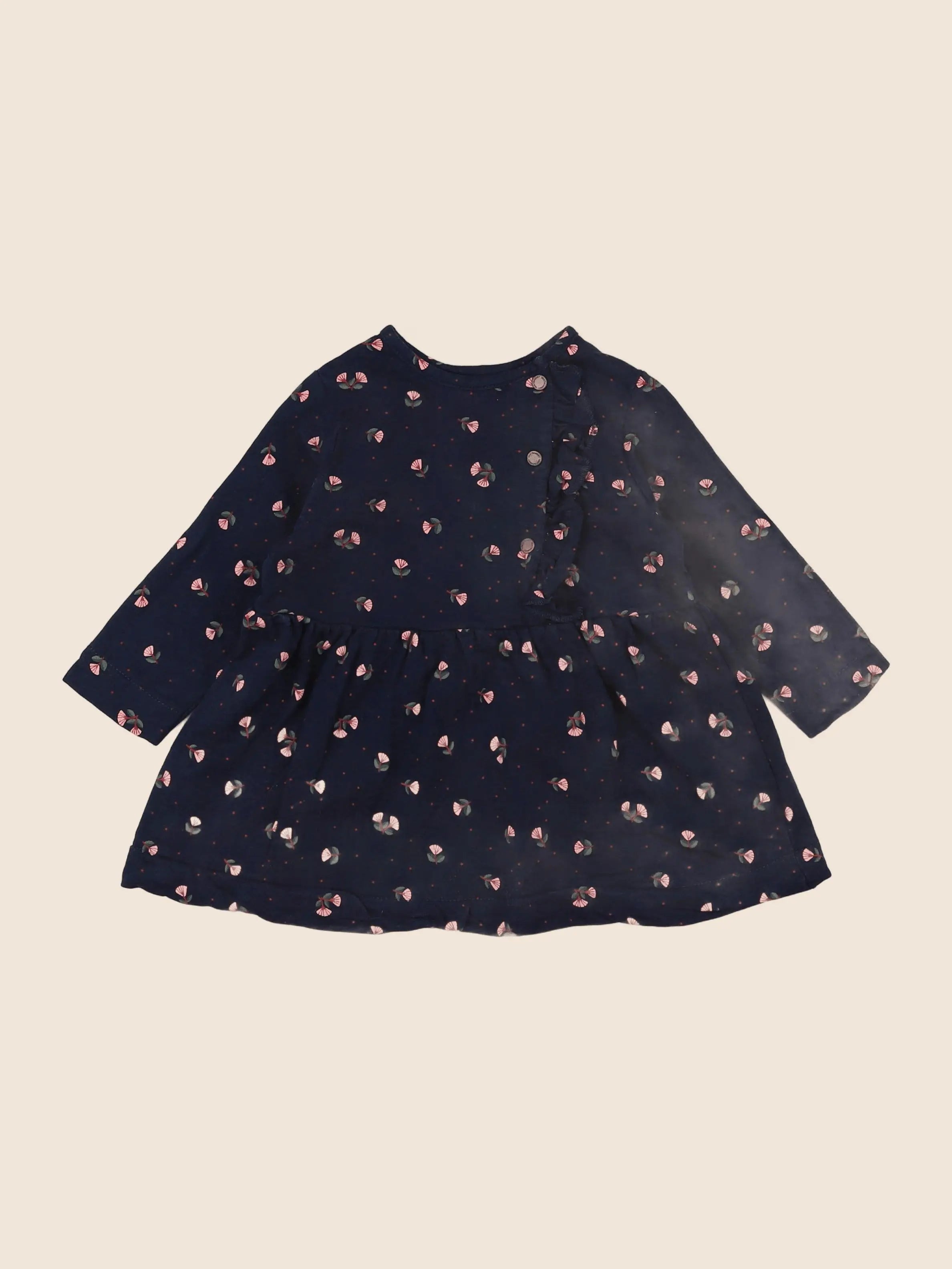 Vertbaudet - robe bleu - 12 mois