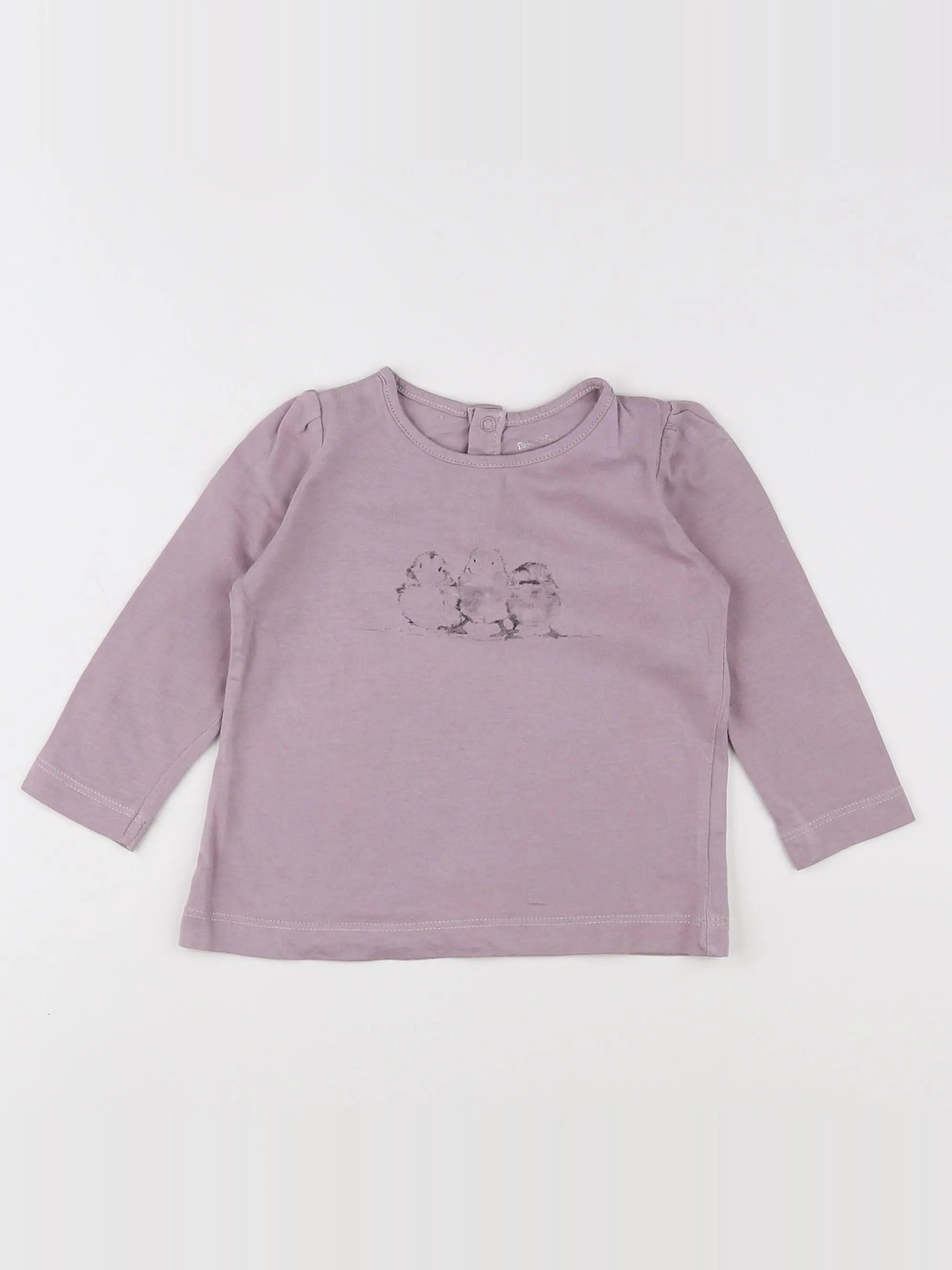Boutchou - tee-shirt rose - 12 mois