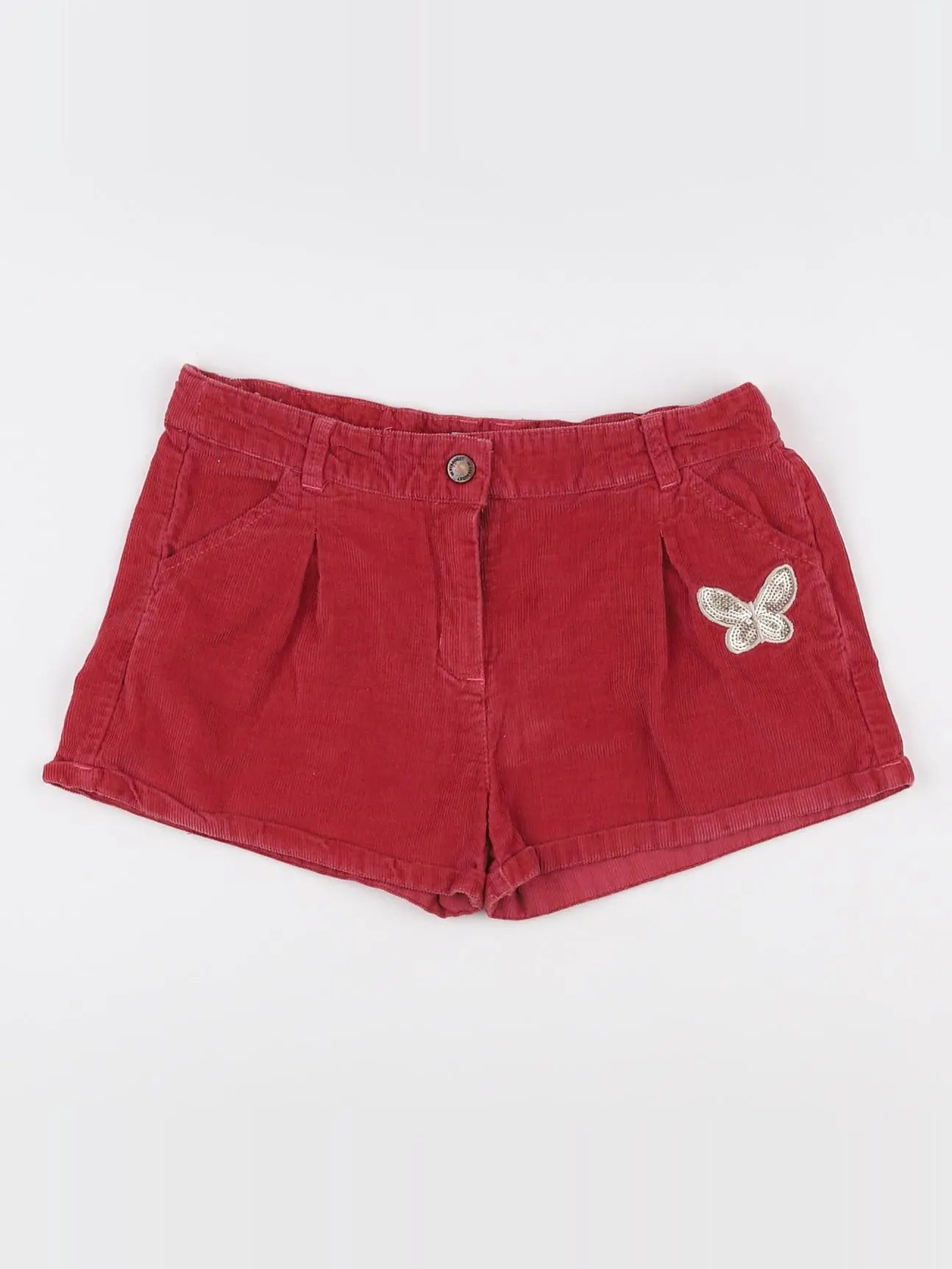 Vertbaudet - short rouge - 10 ans