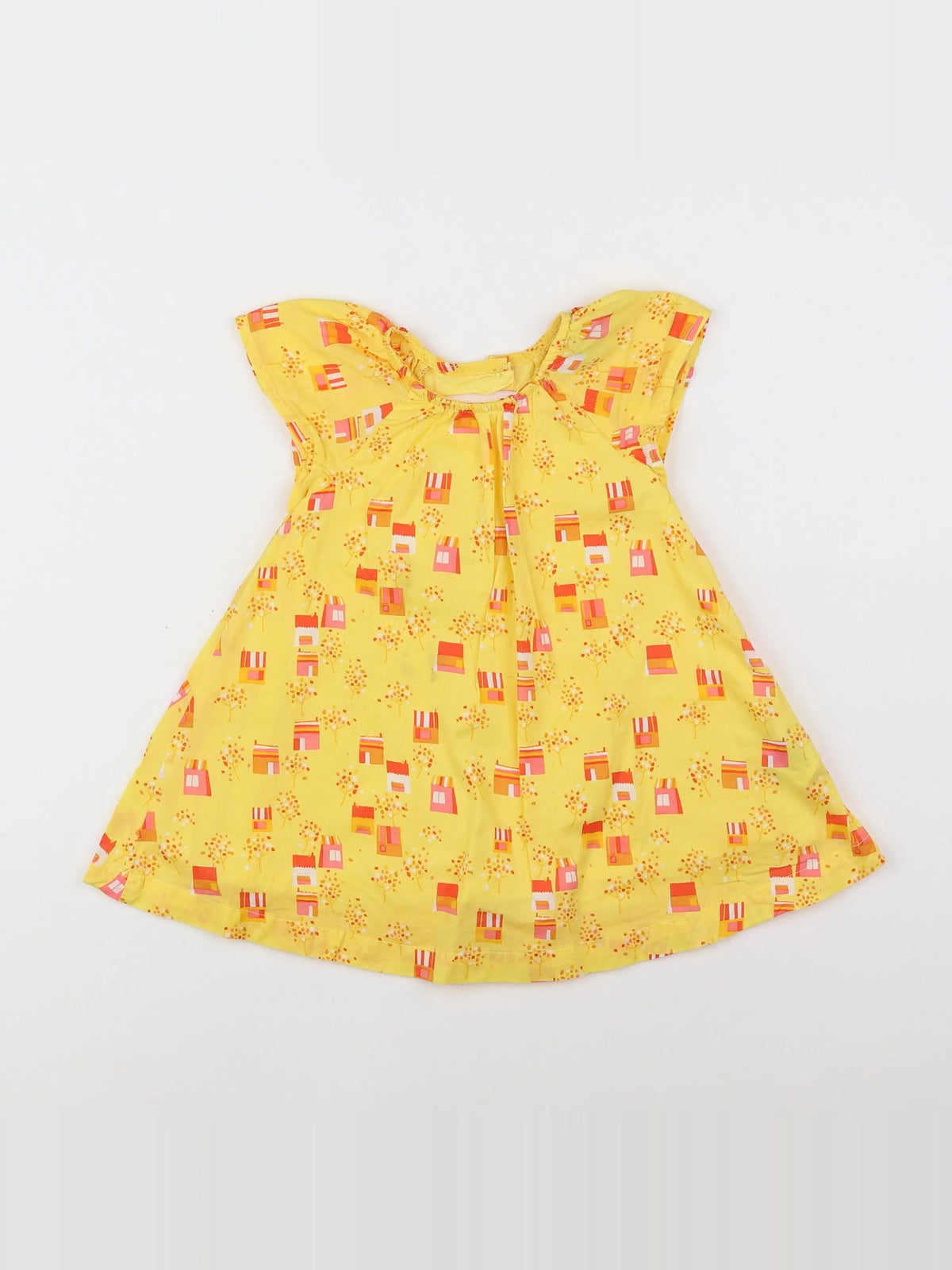Vertbaudet - robe jaune - 3/6 mois