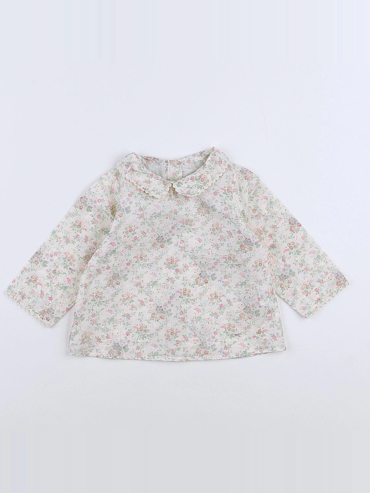 Numae - blouse beige, vert - 9 mois