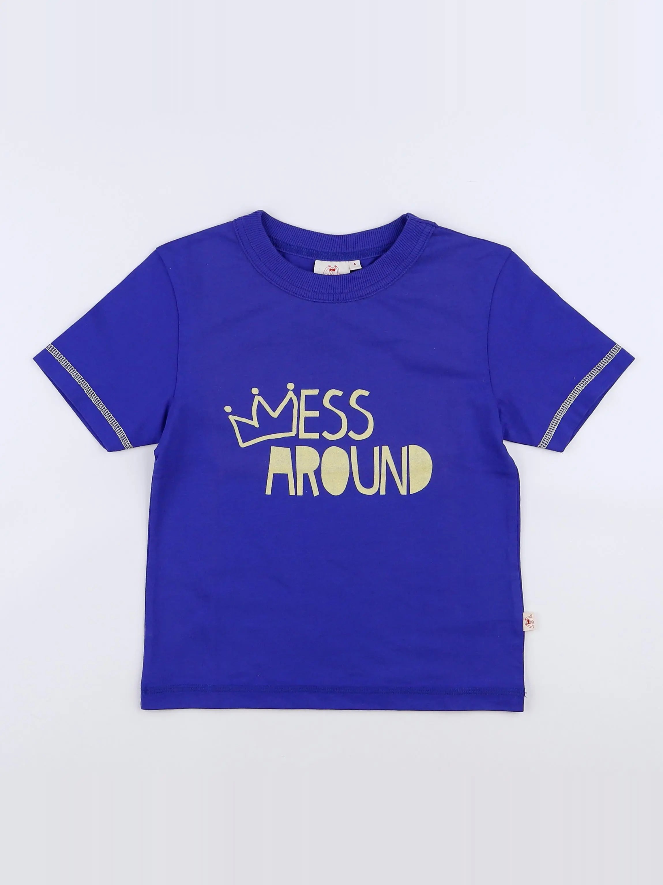 Les Marsiens - tee-shirt bleu (neuf) - 2 ans