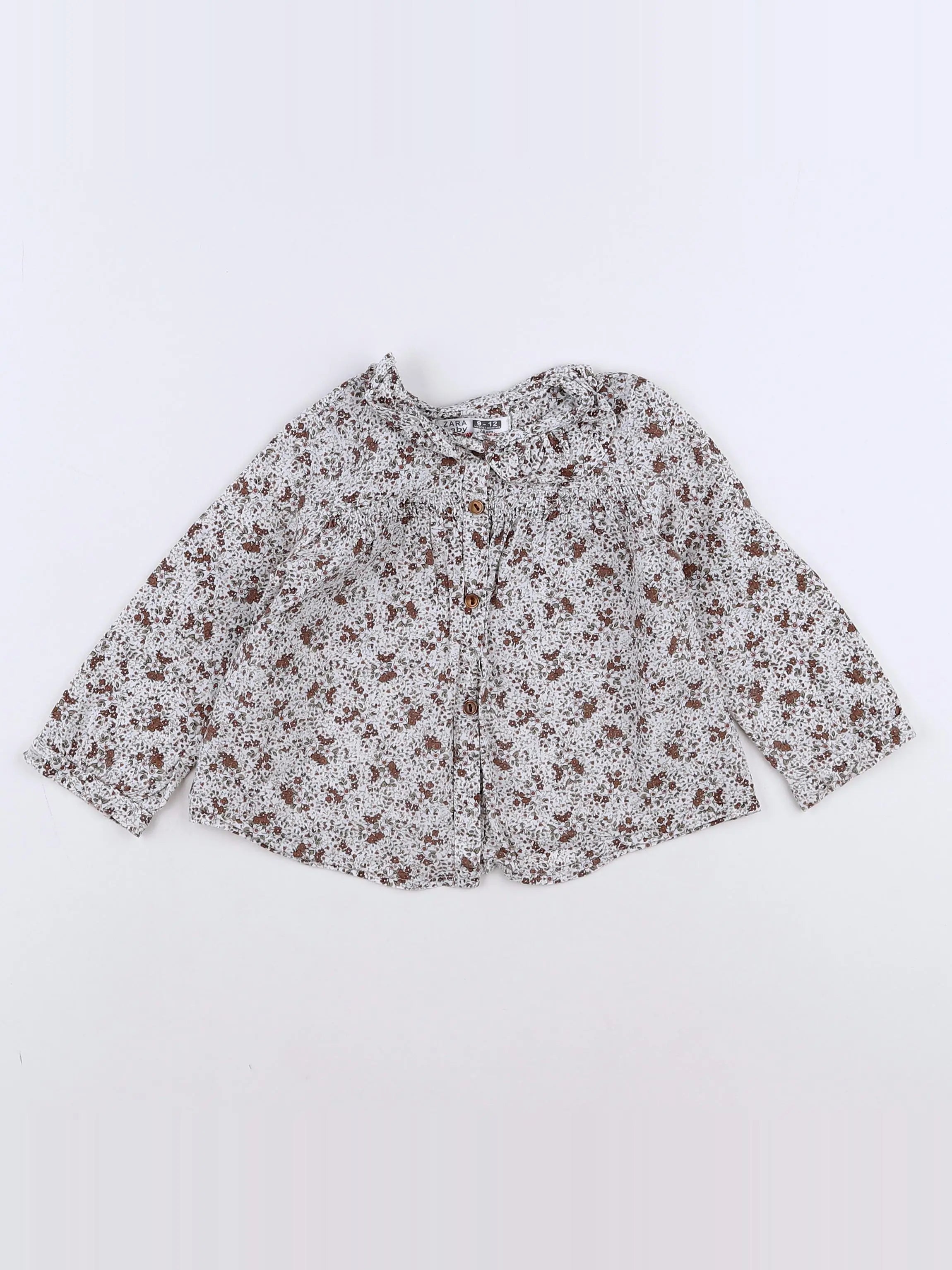 Zara - blouse blanc - 9/12 mois