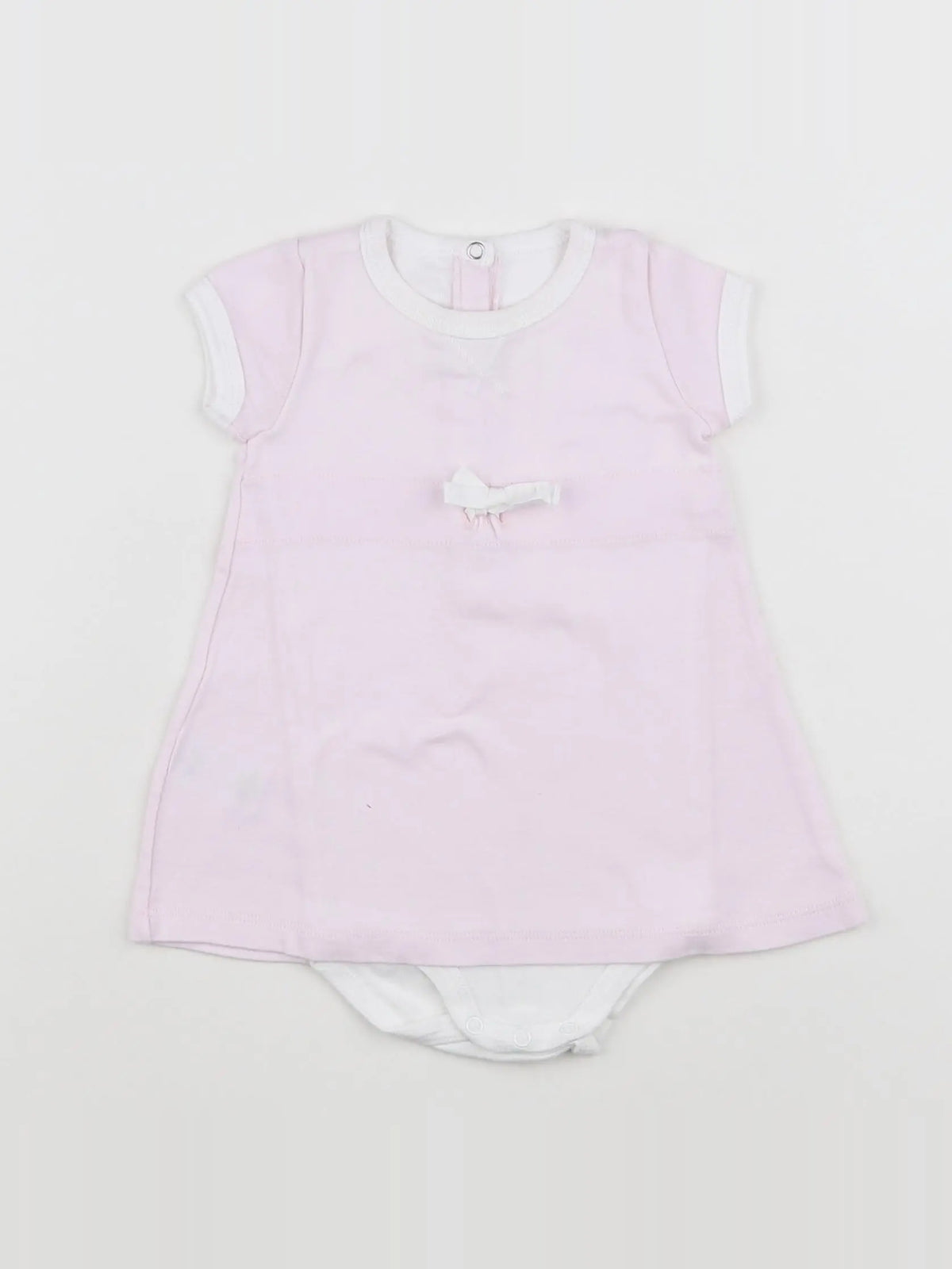 Petit Bateau - body robe rose - 6 mois