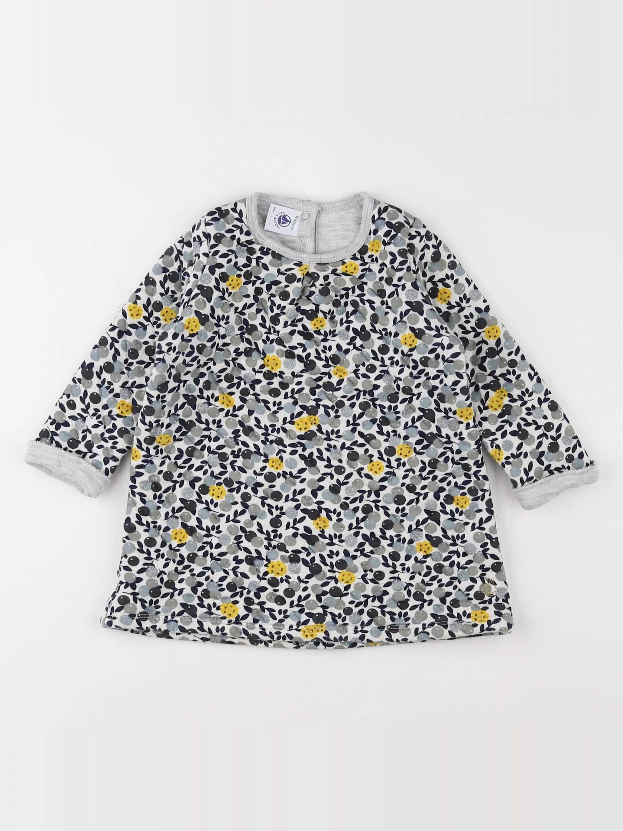 Petit Bateau - robe multicolore - 12 mois