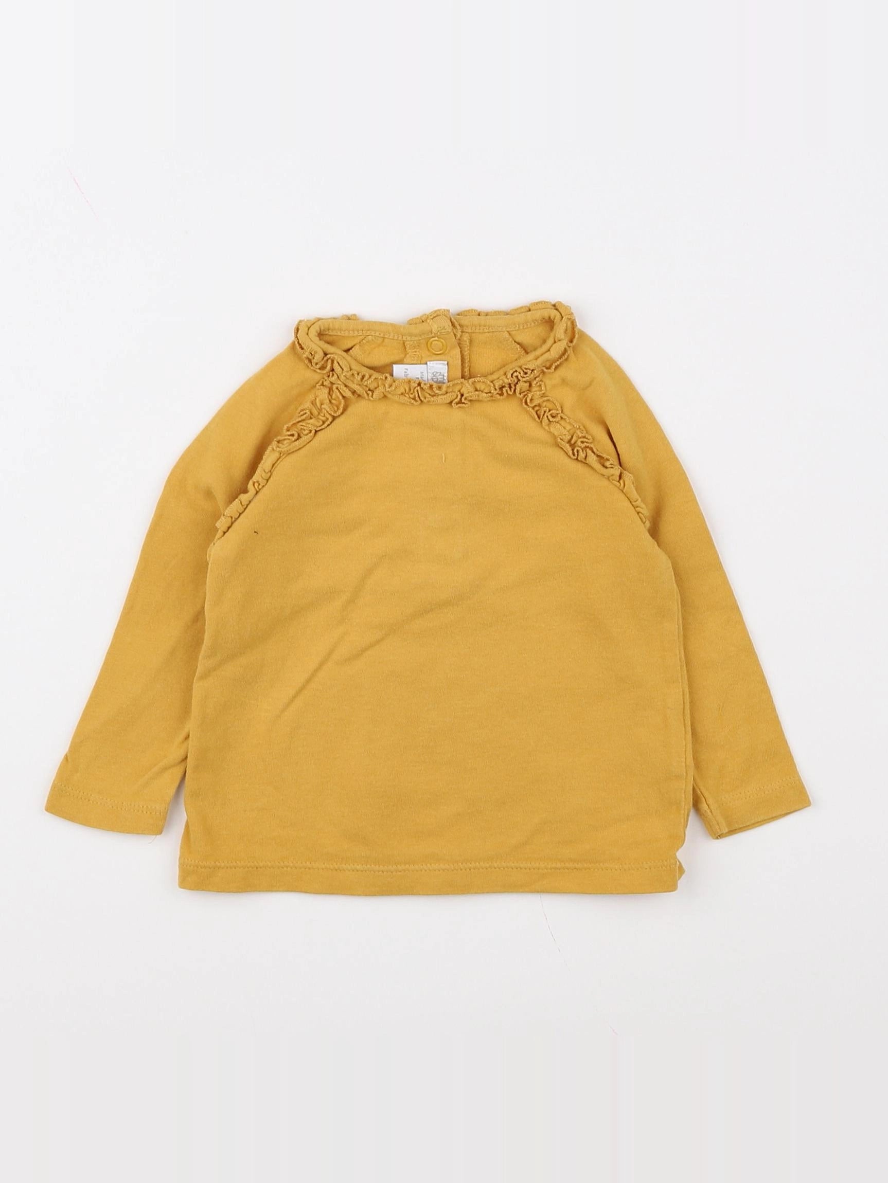 Mamas & papas - tee-shirt jaune - 3/6 mois