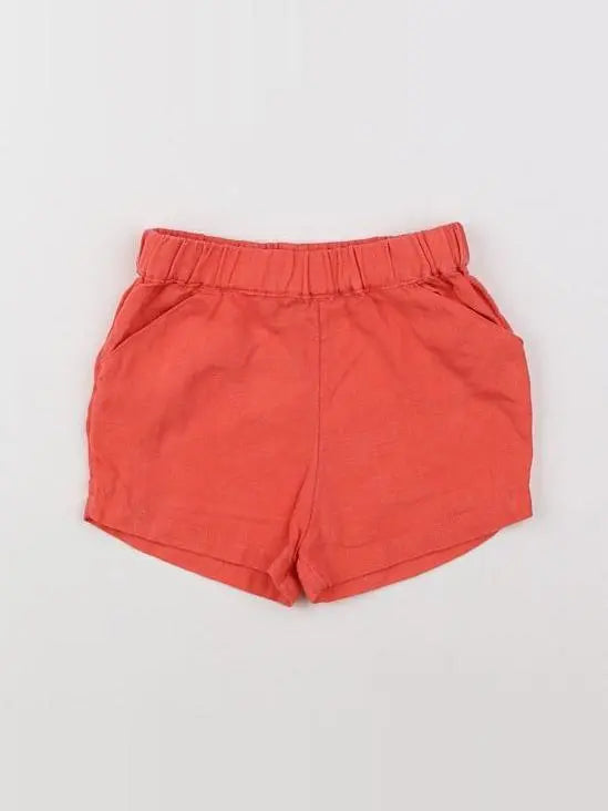 Petit Bateau - short orange - 12 mois