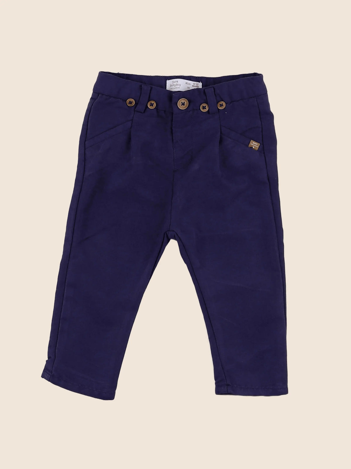 Zara - pantalon bleu - 9/12 mois