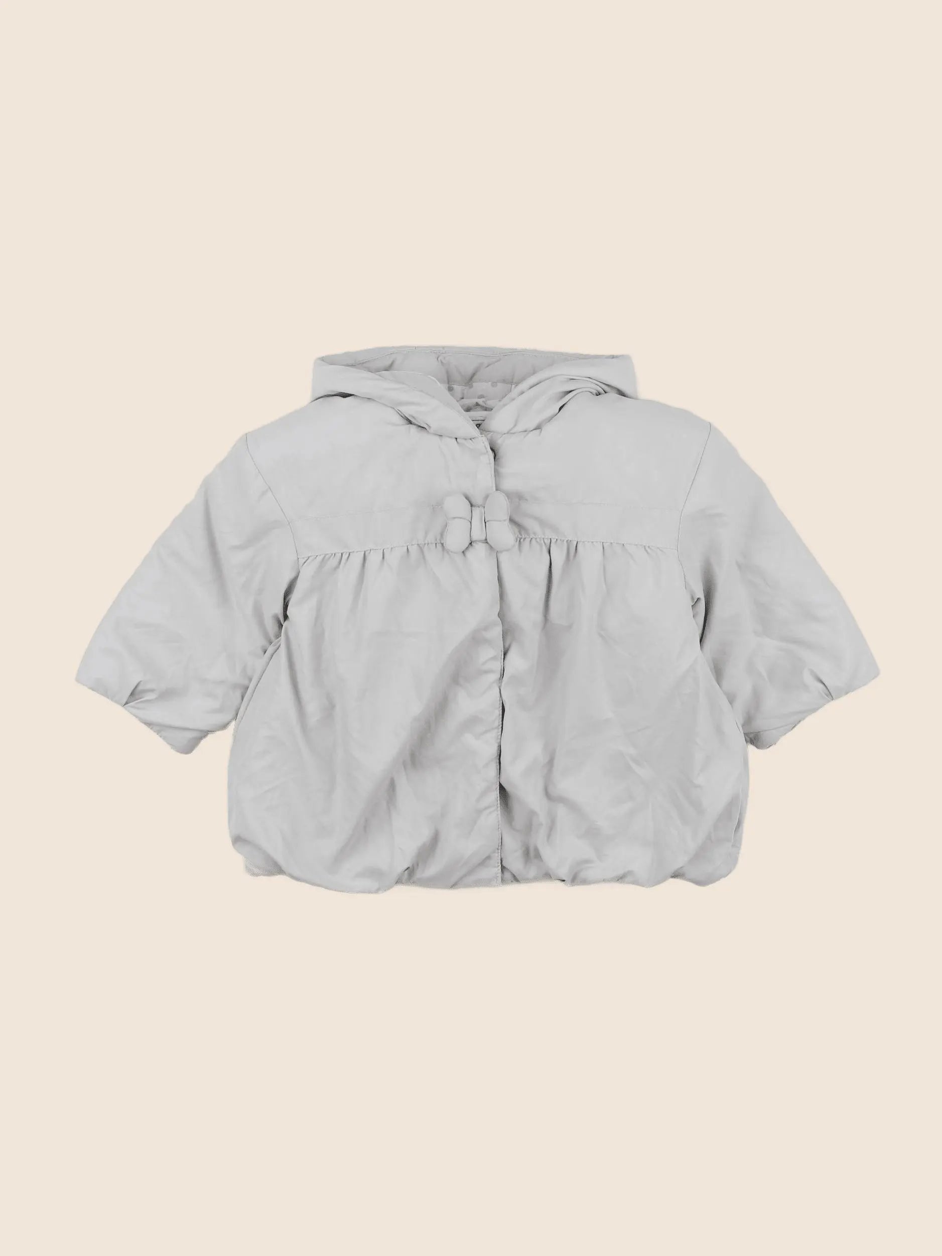 Vertbaudet - doudoune gris - 12 mois