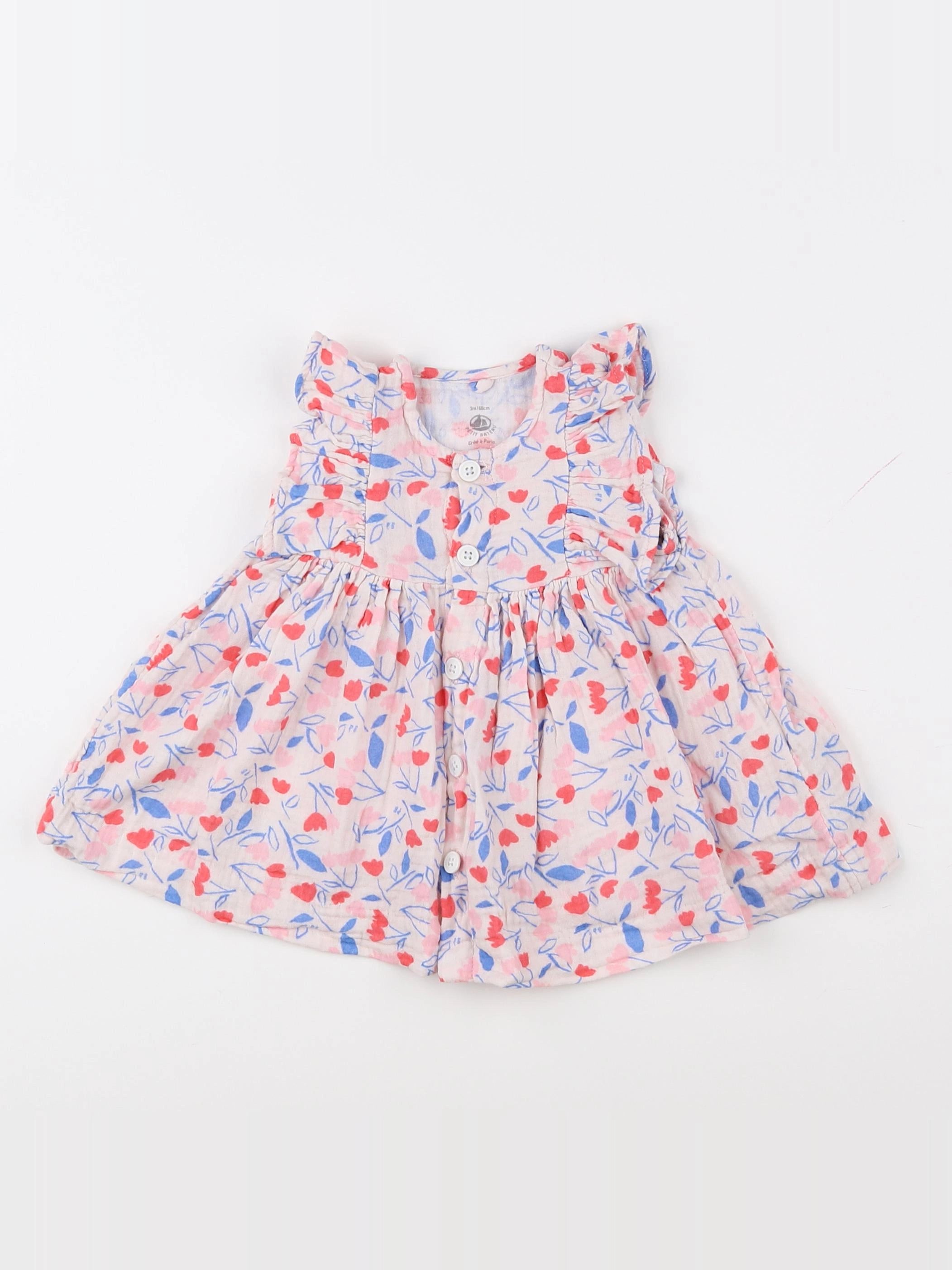 Tape à l'oeil - robe multicolore - 3 mois