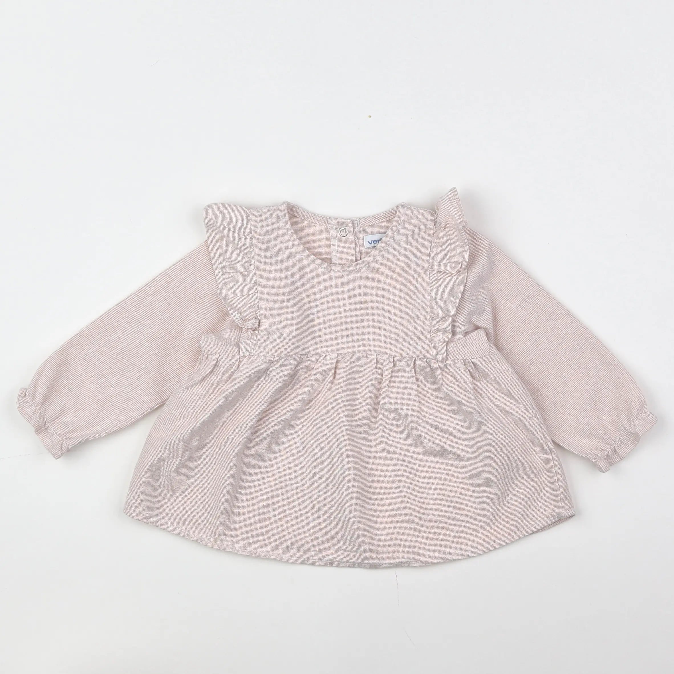 Vertbaudet - blouse rose - 12 mois