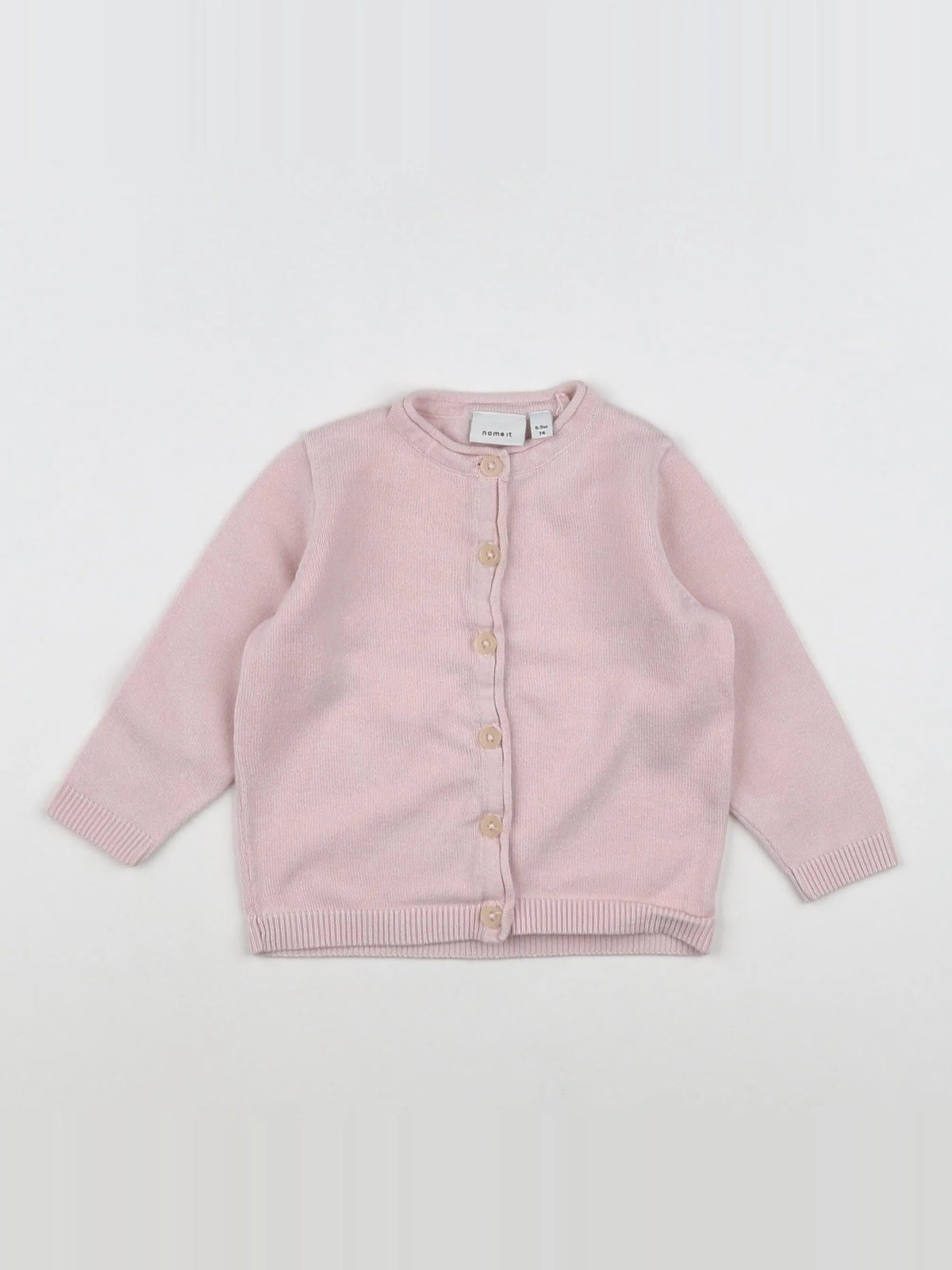 Name it - gilet rose - 6/9 mois