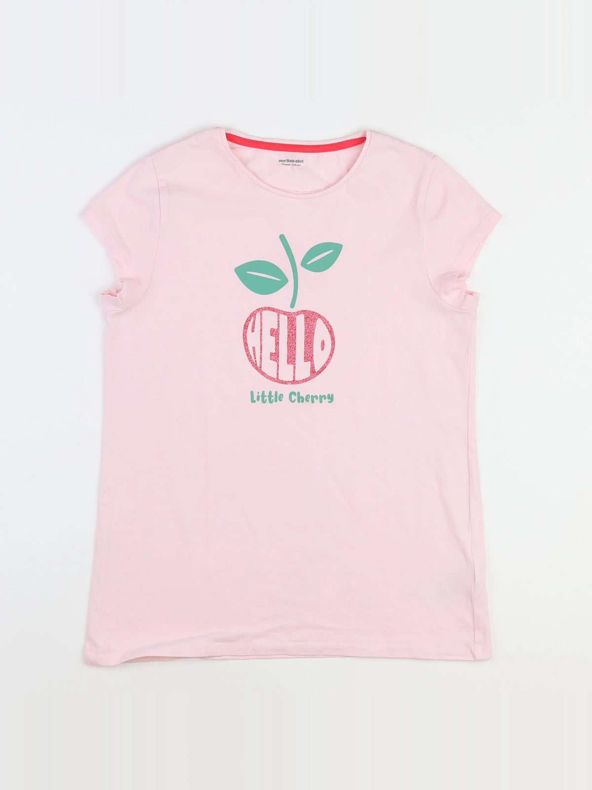 Vertbaudet - tee-shirt rose - 14 ans