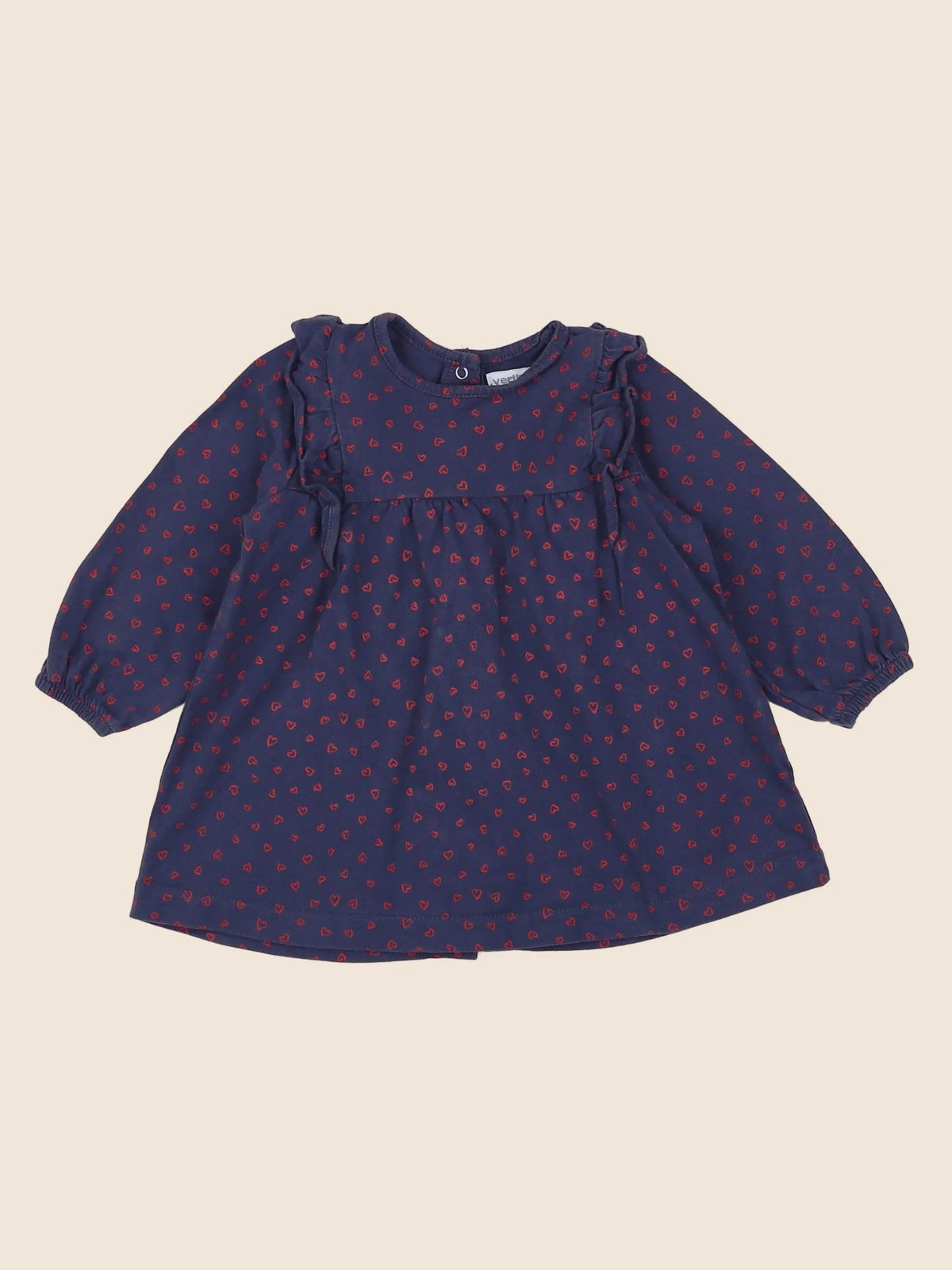 Vertbaudet - robe violet, rose - 9 mois