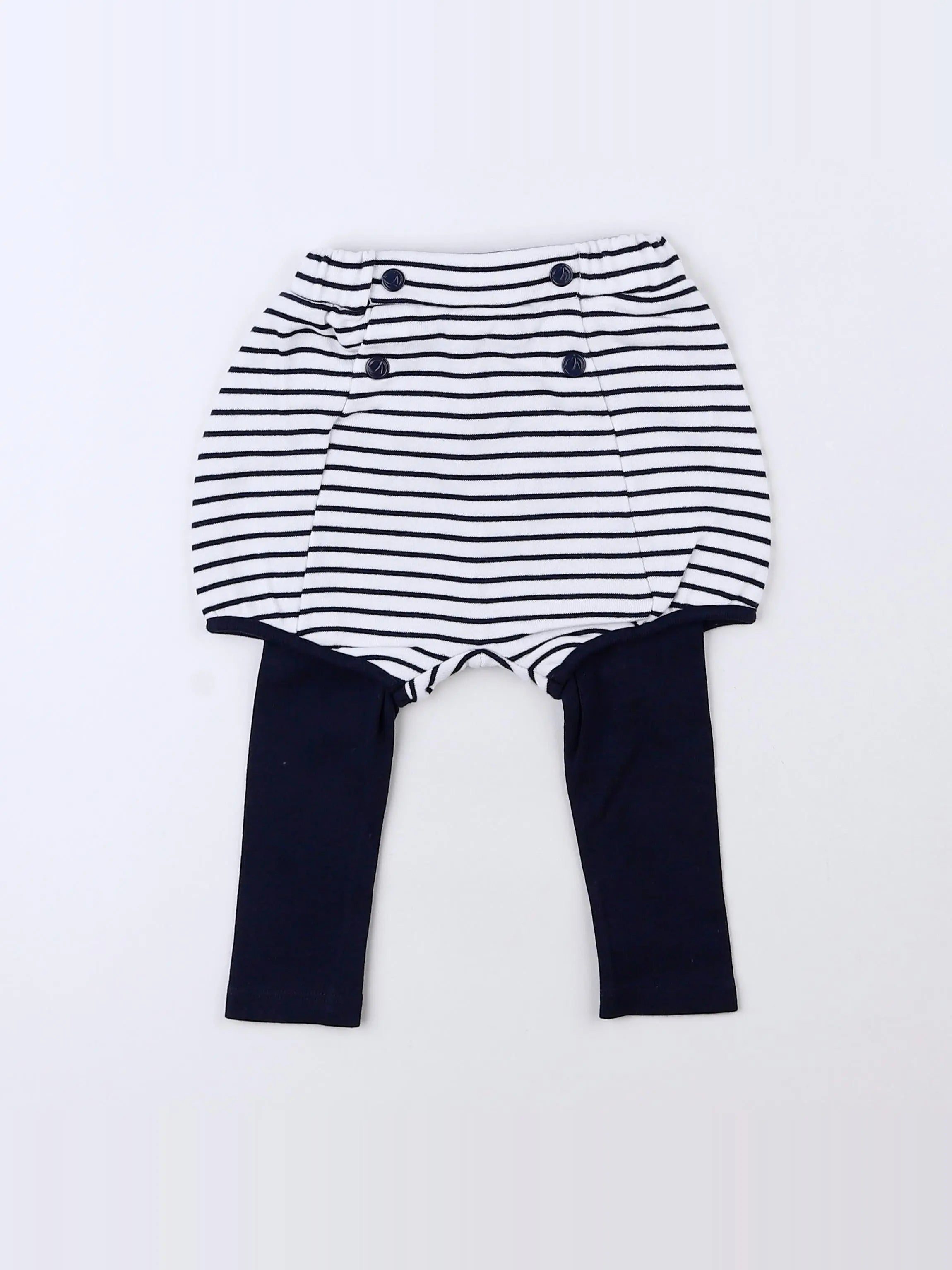 Petit Bateau - short bleu - 12 mois