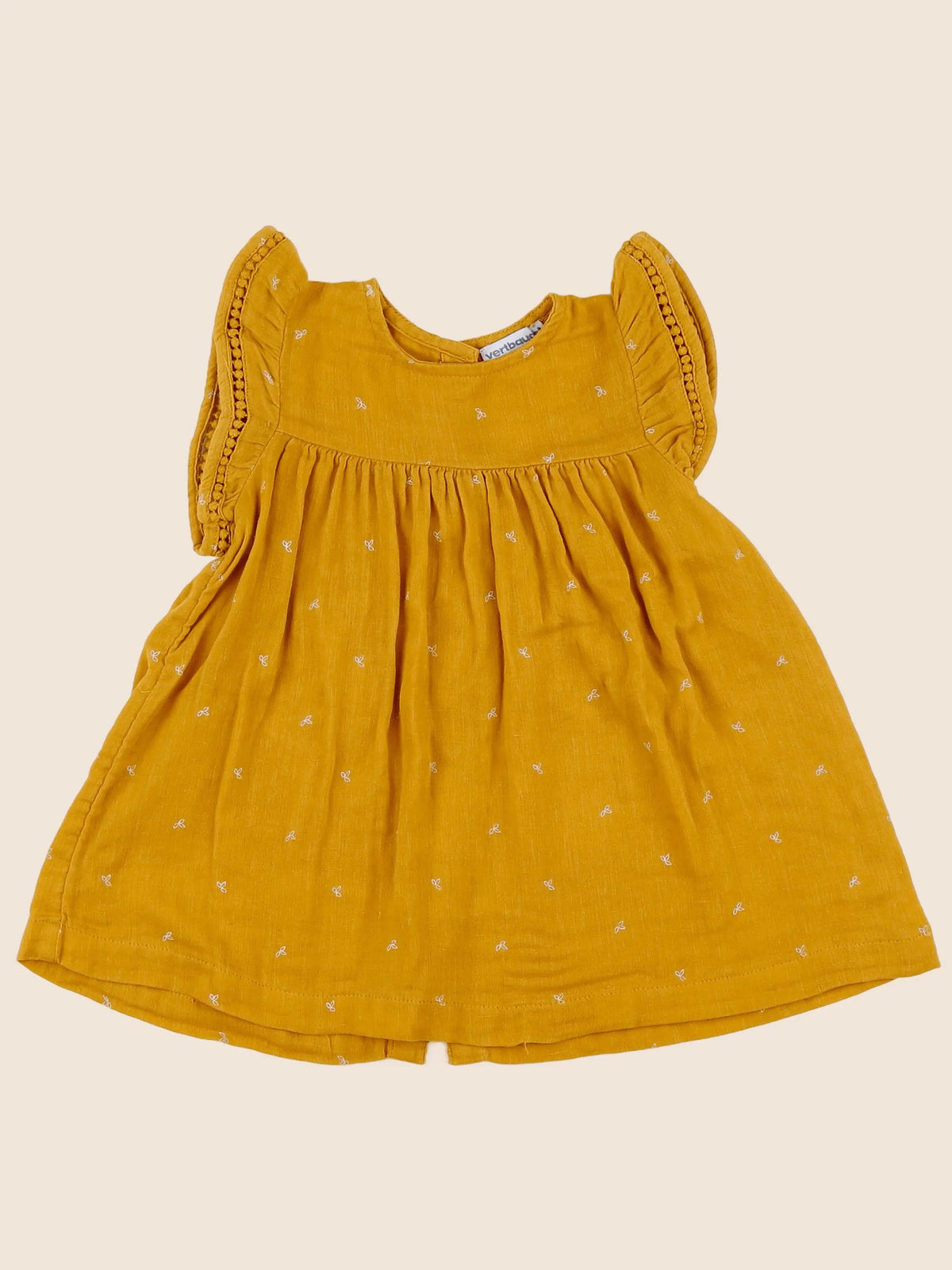 Vertbaudet - robe jaune - 12 mois